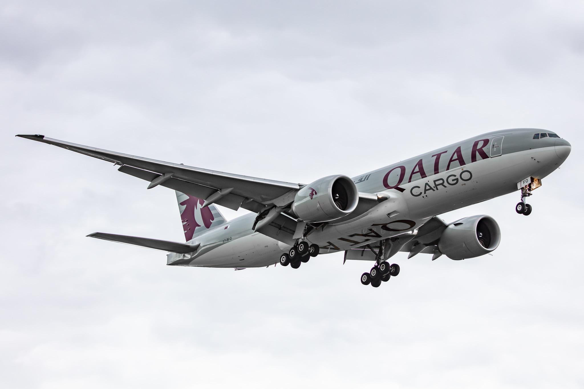 Amsterdam Airport Schiphol: Qatar Cargo (QR / QTR) | Operator: Qatar Airways |  Boeing 777-FDZ B77L | A7-BFO | MSN 62772