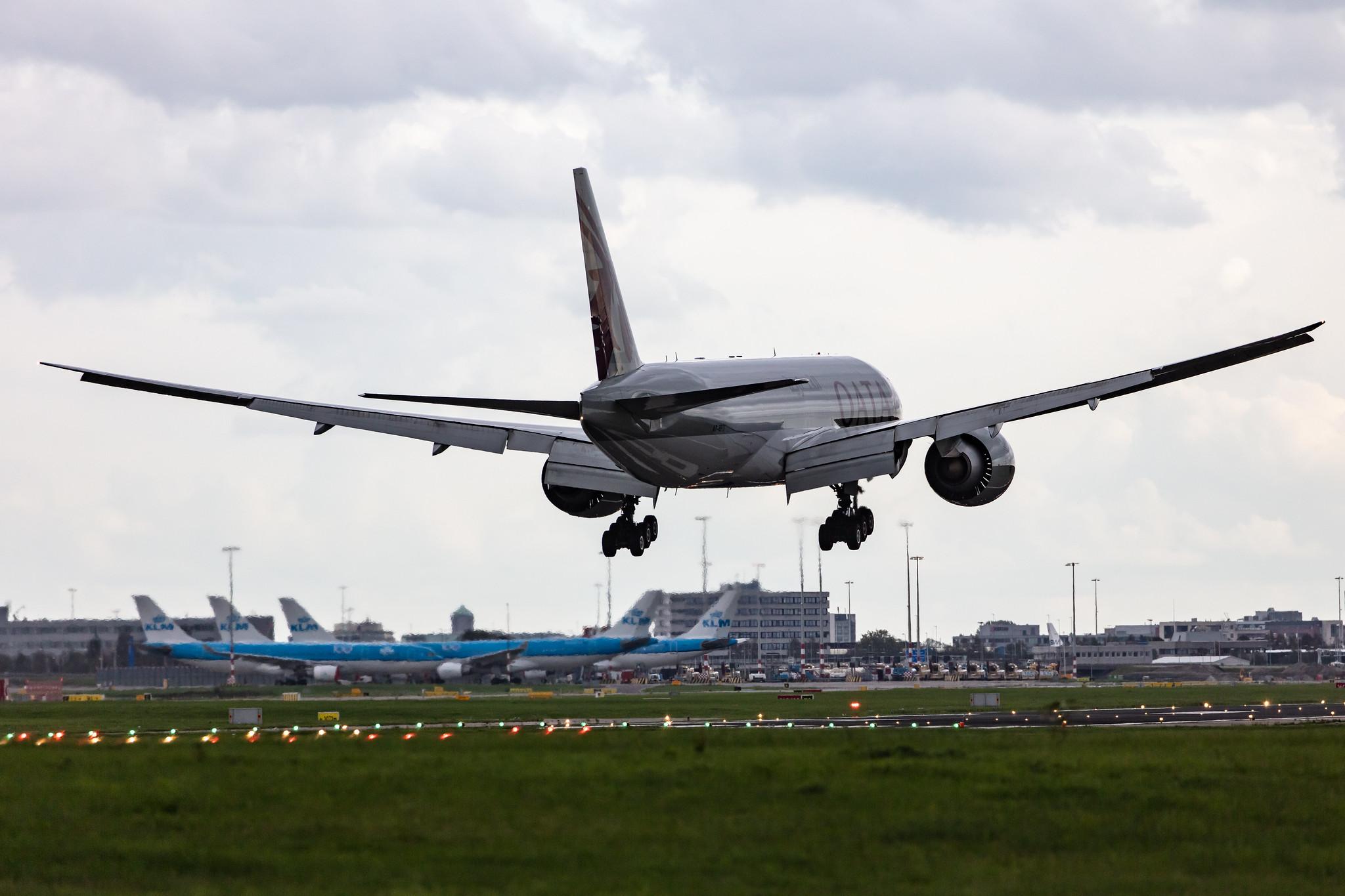 Amsterdam Airport Schiphol: Qatar Cargo (QR / QTR) | Operator: Qatar Airways |  Boeing 777-FDZ B77L | A7-BFO | MSN 62772