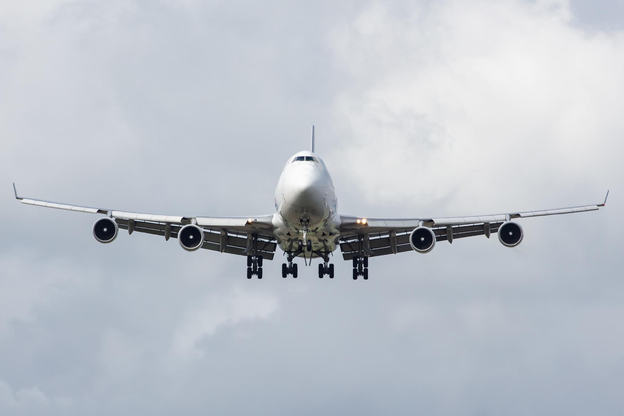 Amsterdam Airport Schiphol: Silk Way West Airlines (7L / AZG) |  Boeing 747-4H6(F) B744 | VP-BCR | MSN 28434
