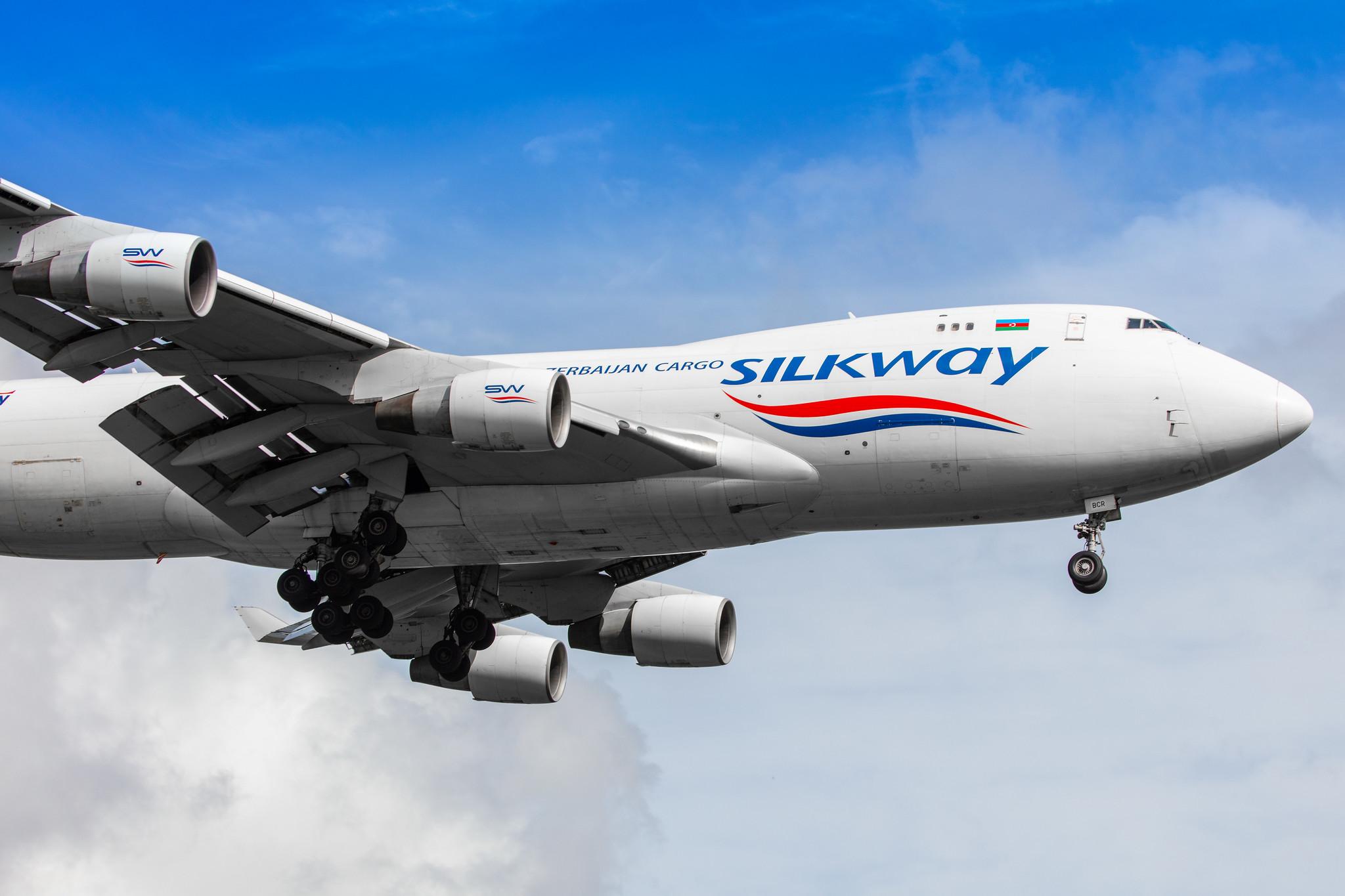 Amsterdam Airport Schiphol: Silk Way West Airlines (7L / AZG) |  Boeing 747-4H6(F) B744 | VP-BCR | MSN 28434