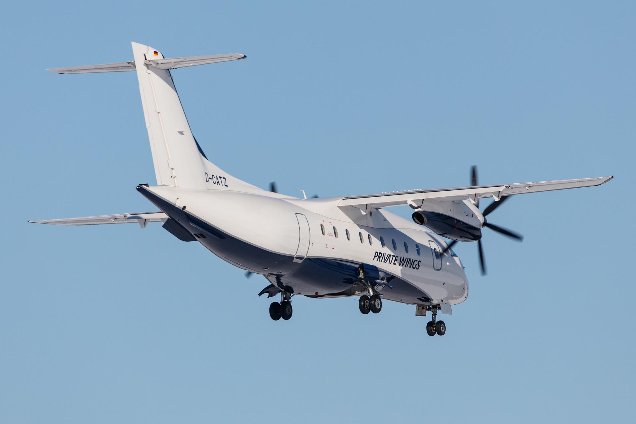 Hamburg Airport: Private Wings (8W / PWF) |  Dornier 328-110 D328 | D-CATZ | MSN 3090