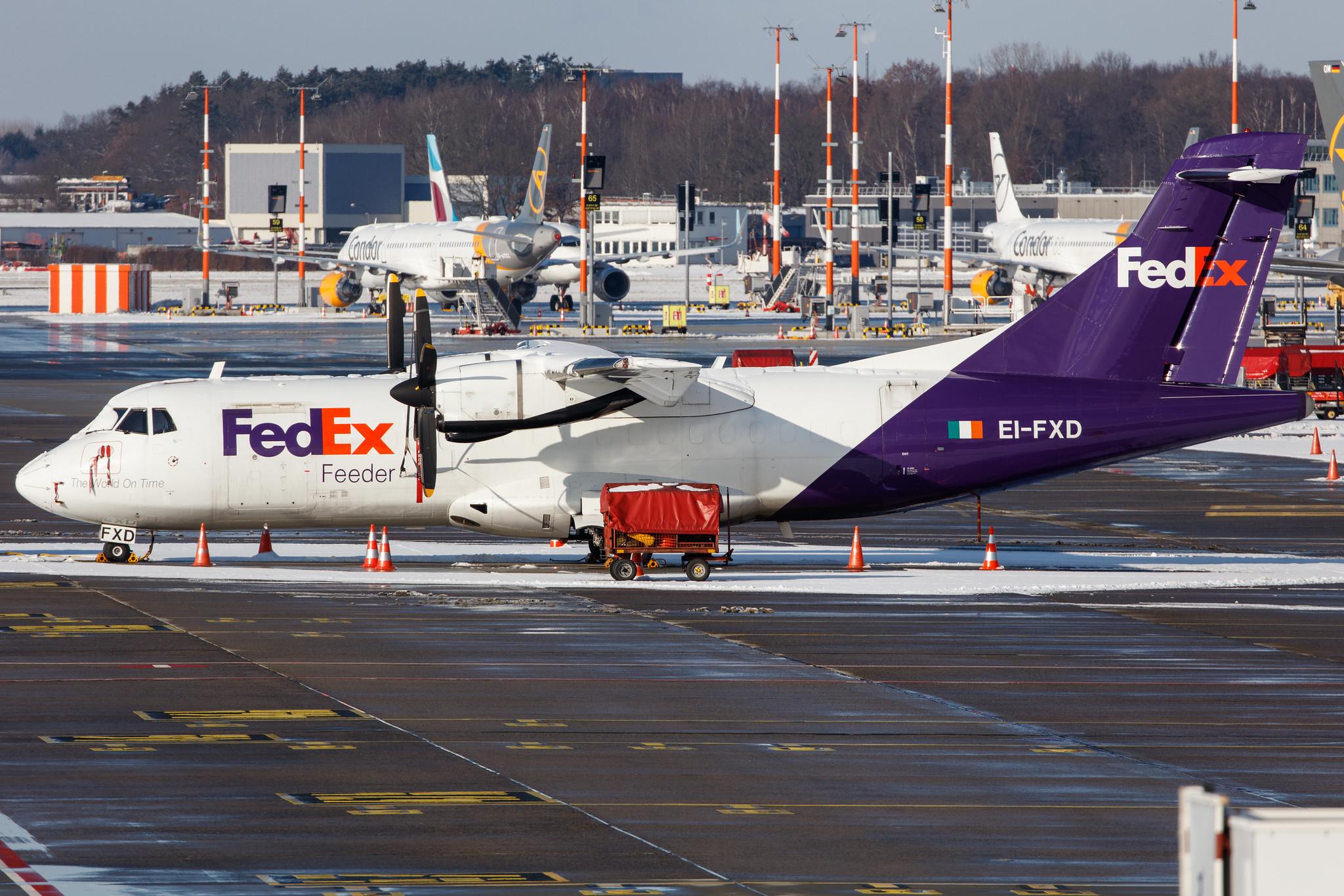 Hamburg Airport: FedEx (FX / FDX) | Operator: ASL Airlines Ireland |  ATR 42-300(F) AT43 | EI-FXD | MSN 0273