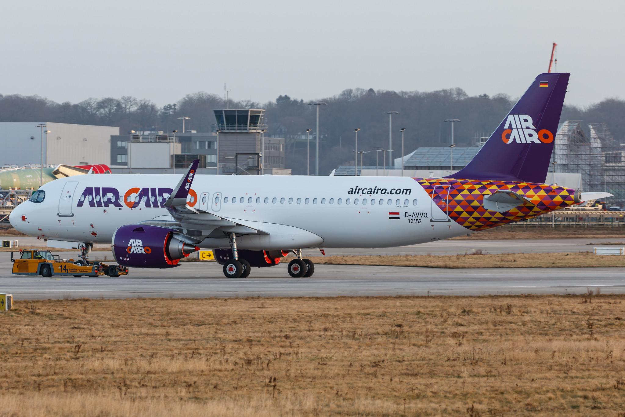 Hamburg Finkenwerder: Air Cairo (SM / MSC) |  Airbus A320-251N A20N | D-AVVQ | MSN 10152