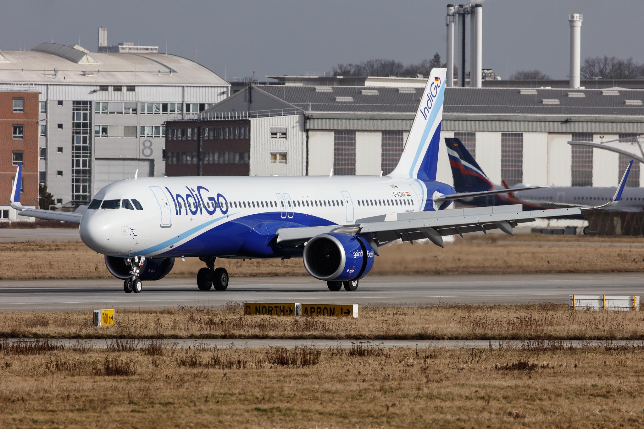 Hamburg Finkenwerder: IndiGo (6E / IGO) |  Airbus A321-251NX A21N | D-AZAN | MSN 10296