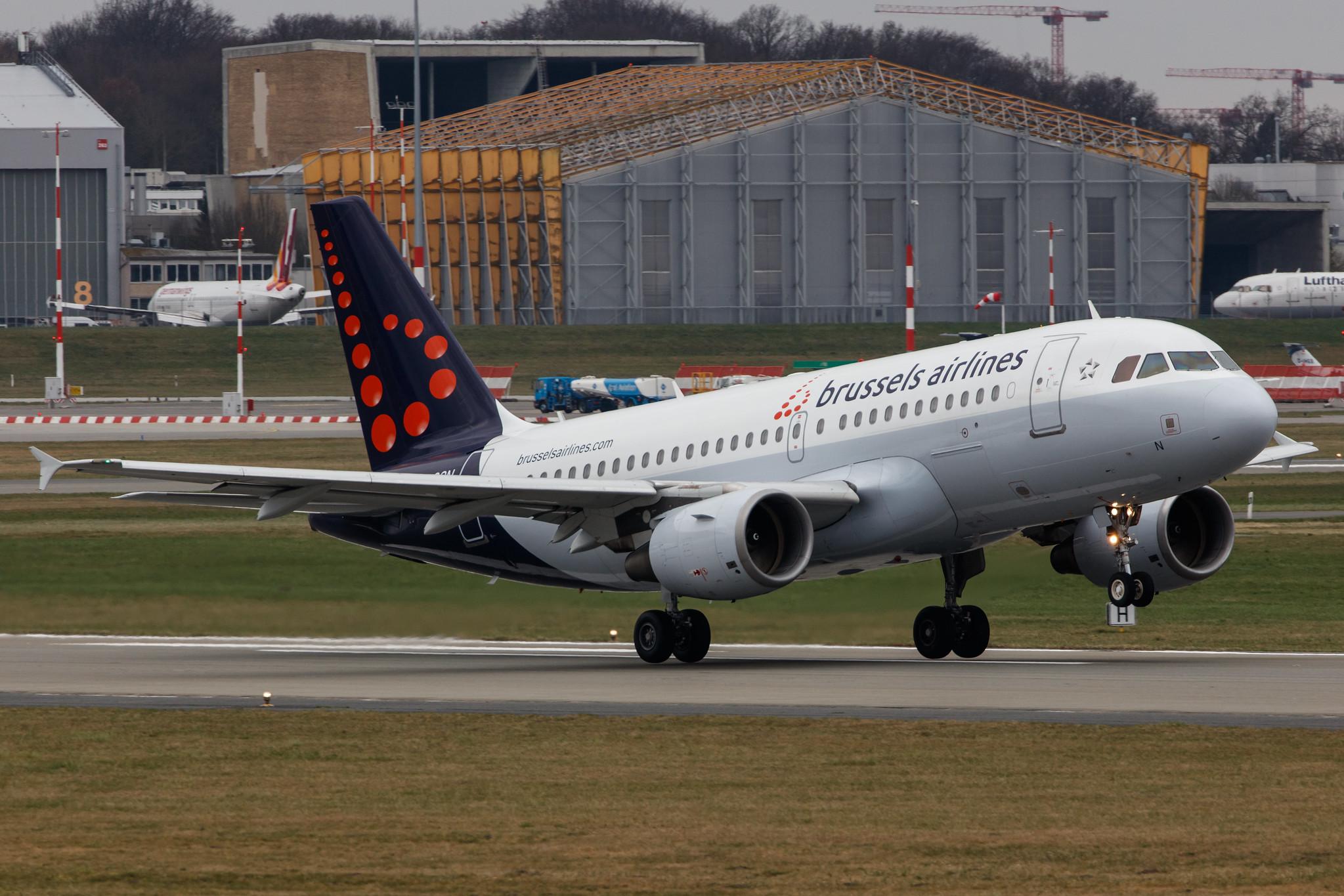 Hamburg Airport: Brussels Airlines (SN / BEL) |  Airbus A319-112 A319 | OO-SSN | MSN 1963
