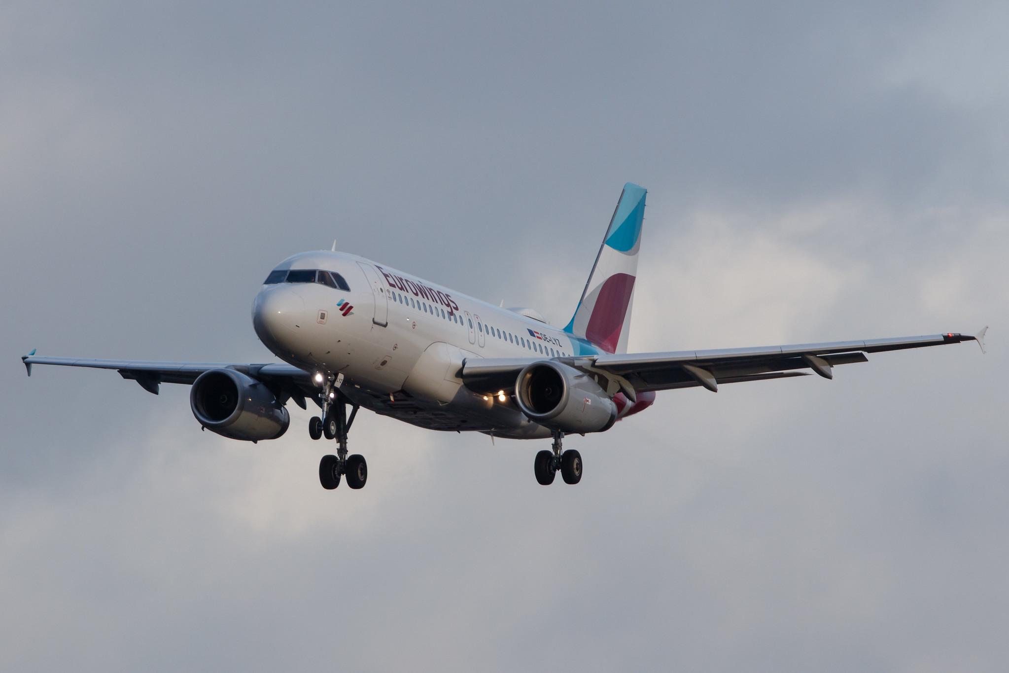 Hamburg Airport: Eurowings (EW / EWG) | Operator: Eurowings Europe |  Airbus A319-132 A319 | OE-LYZ | MSN 4227