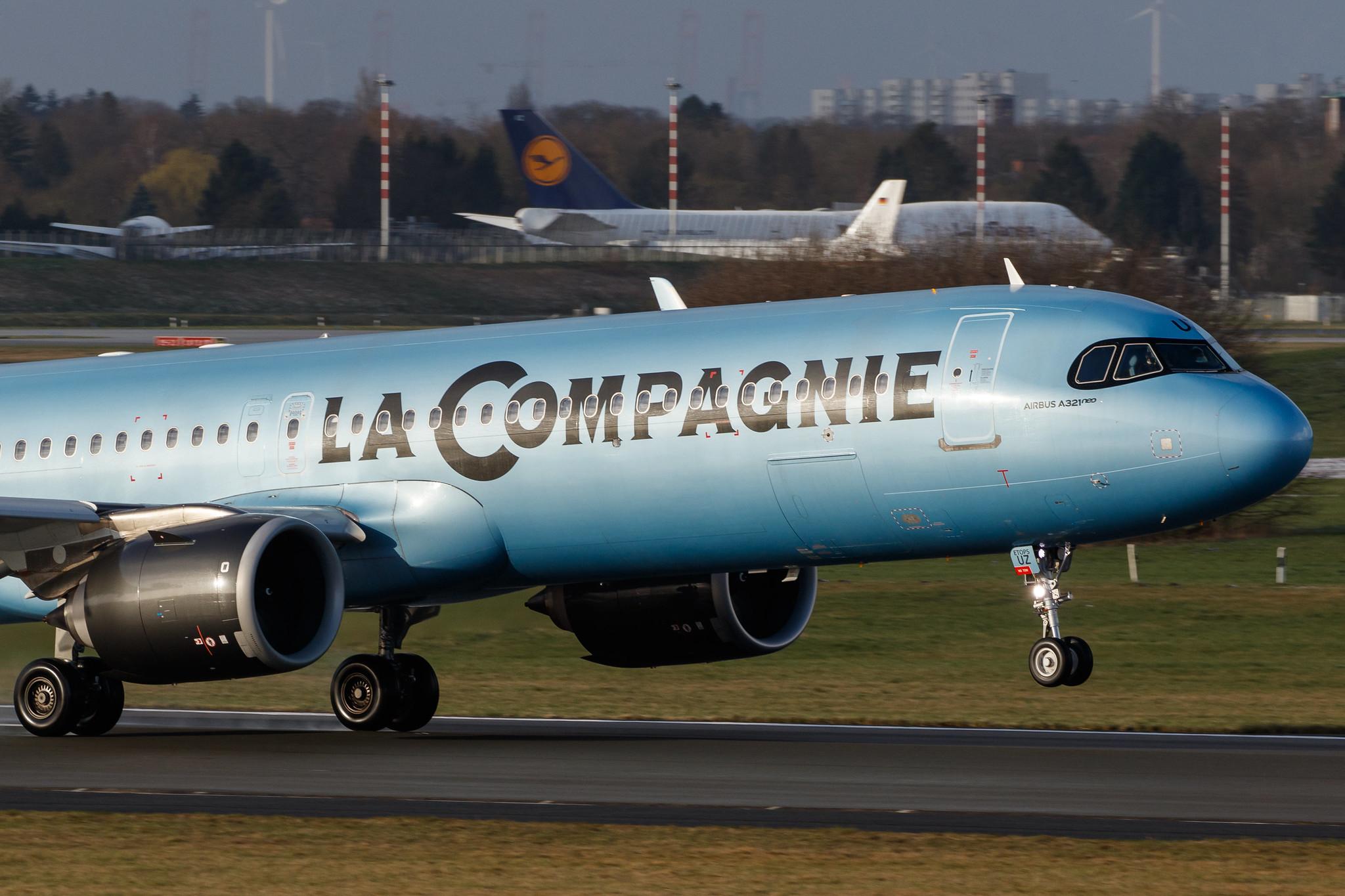 Hamburg Airport: La Compagnie (B0 / DJT) |  Airbus A321-251NX A21N | F-HBUZ | MSN 8866