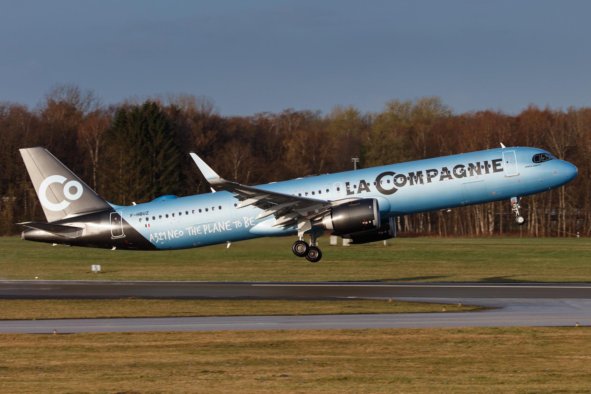 Hamburg Airport: La Compagnie (B0 / DJT) |  Airbus A321-251NX A21N | F-HBUZ | MSN 8866