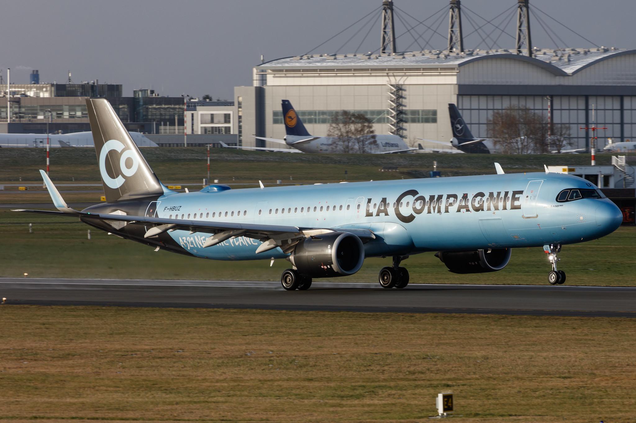 Hamburg Airport: La Compagnie (B0 / DJT) |  Airbus A321-251NX A21N | F-HBUZ | MSN 8866