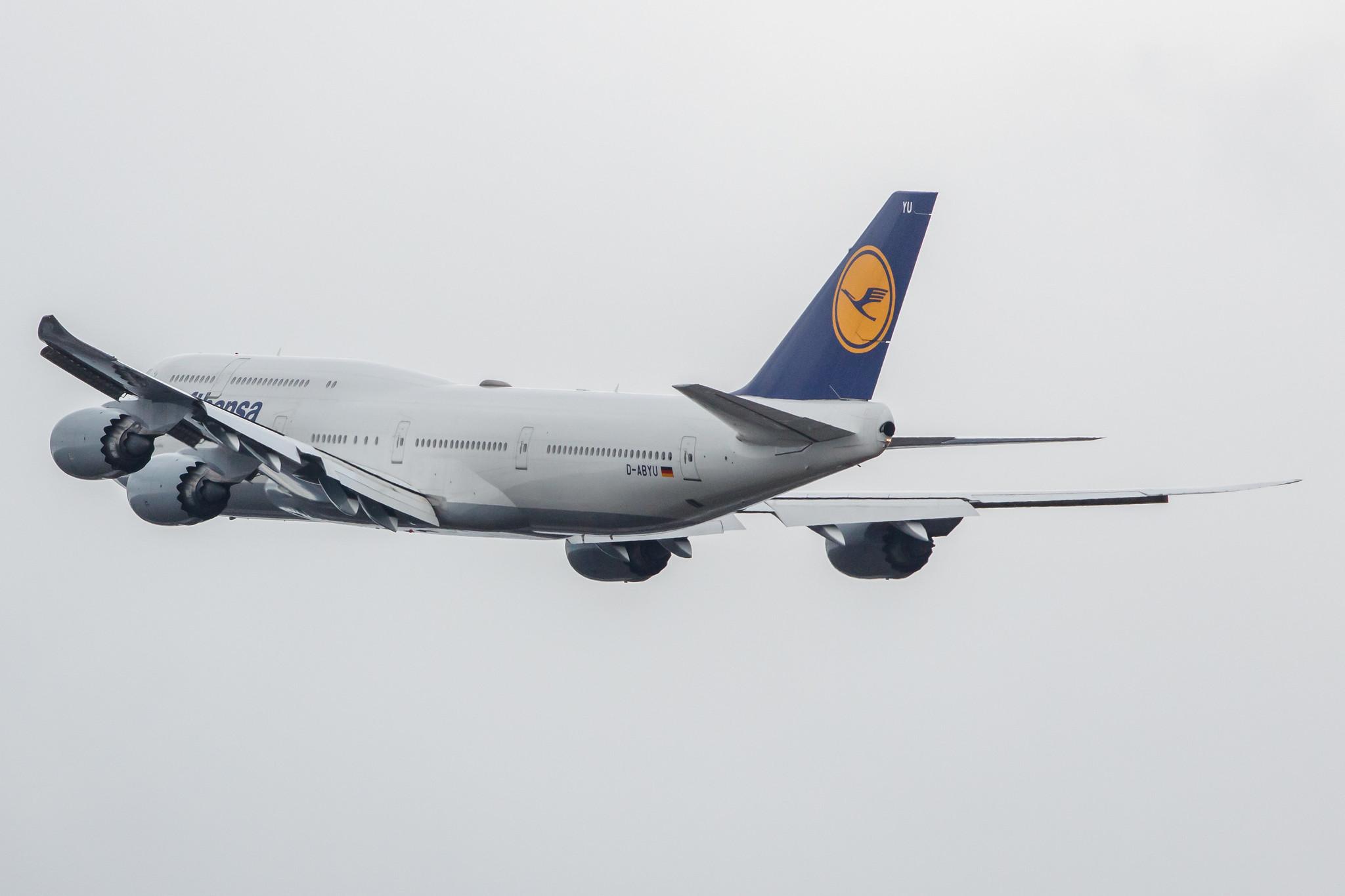 Hamburg Airport: Lufthansa (LH / DLH) |  Boeing 747-830 B748 | D-ABYU | MSN 37845