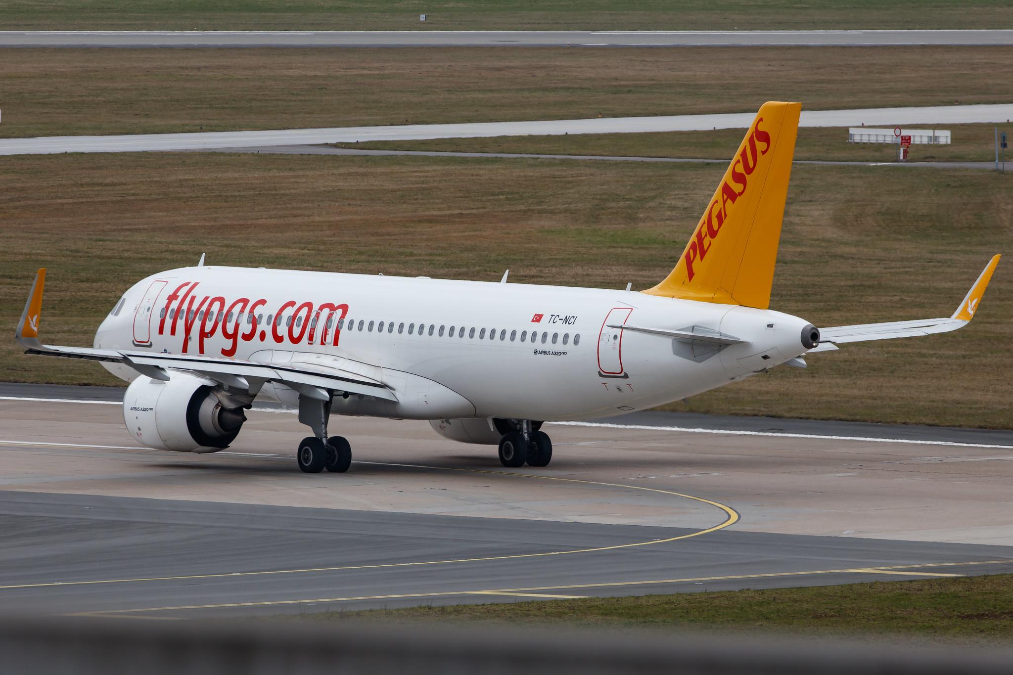 Hamburg Airport: Pegasus (PC / PGT) | Operator: Pegasus Airlines |  Airbus A320-251N A20N | TC-NCI | MSN 09373