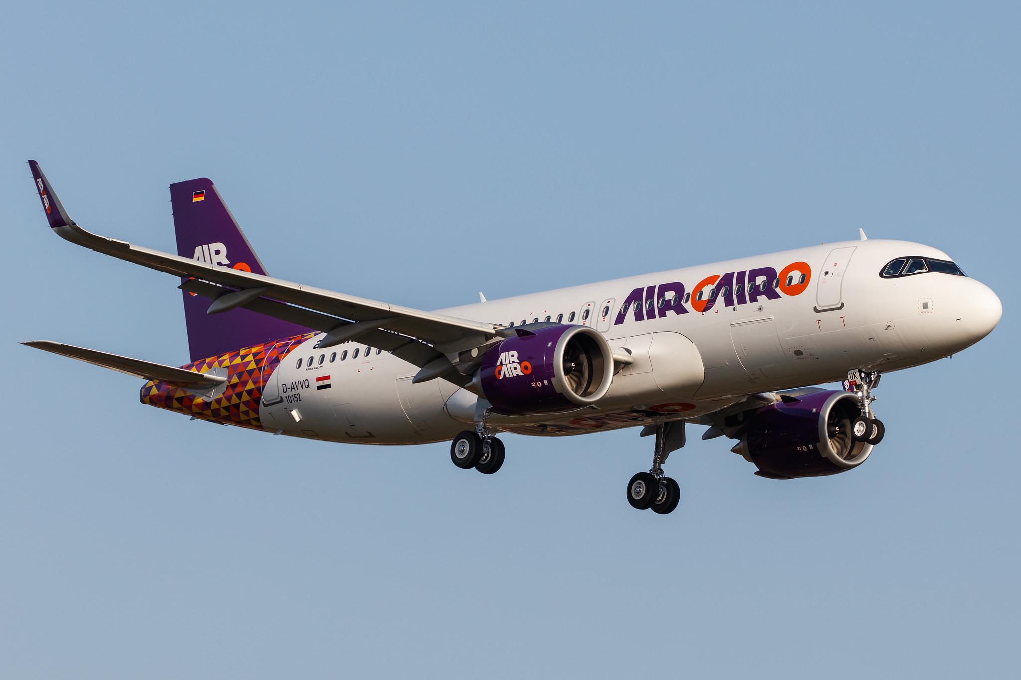 Hamburg Airport: Air Cairo (SM / MSC) |  Airbus A320-251N A20N | D-AVVQ | MSN 10152