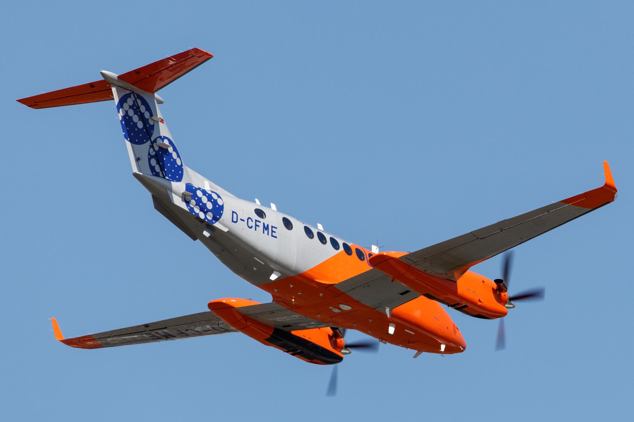 Hamburg Airport: FCS Flight Calibration Services (/ FCK) | Operator: Flight Calibration Services |  Beech 300 Super King Air 350 B350 | D-CFME | MSN FL-627