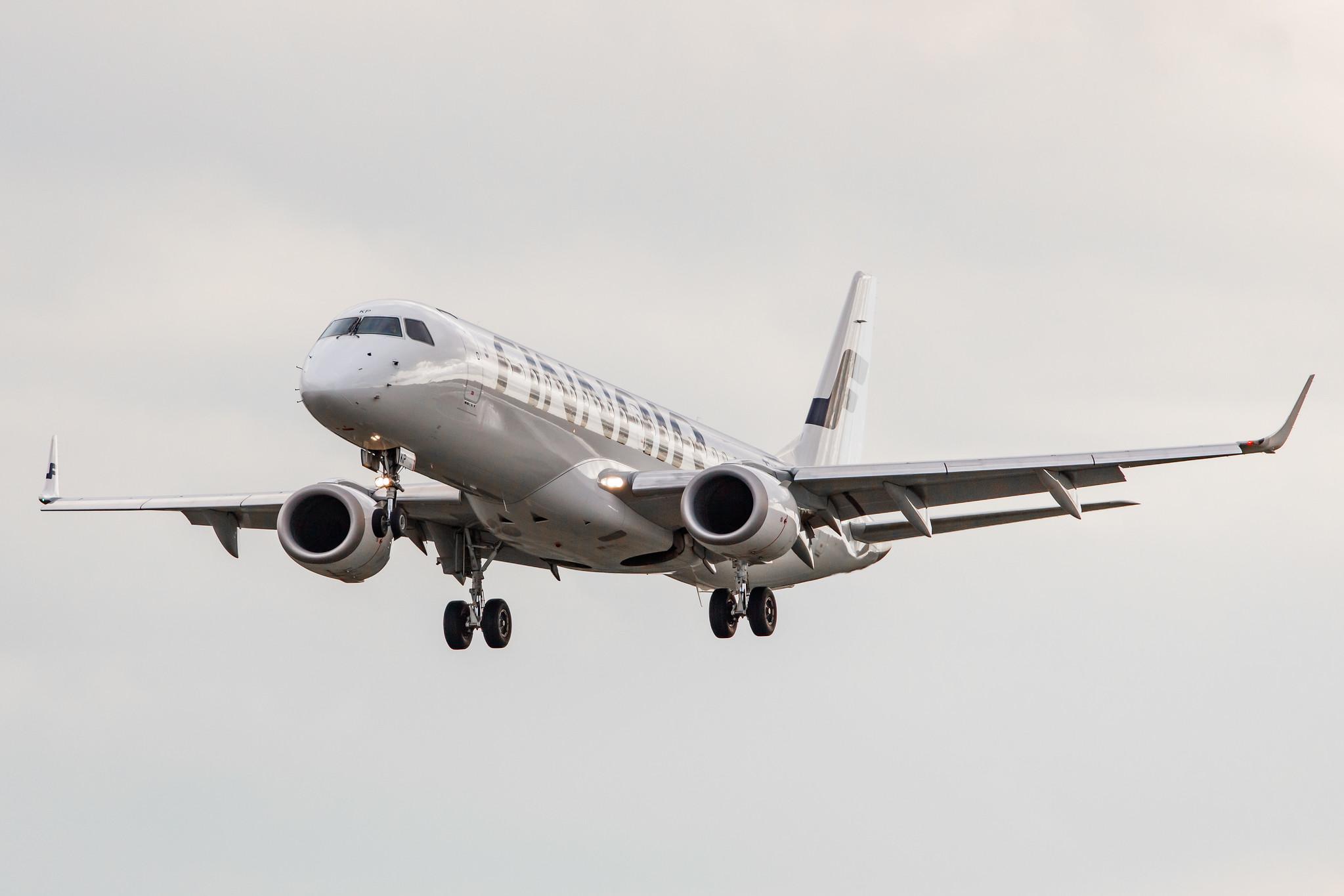 Hamburg Airport: Finnair (AY / FIN) | Operator: NORRA |  Embraer E190LR E190 | OH-LKP | MSN 19000416