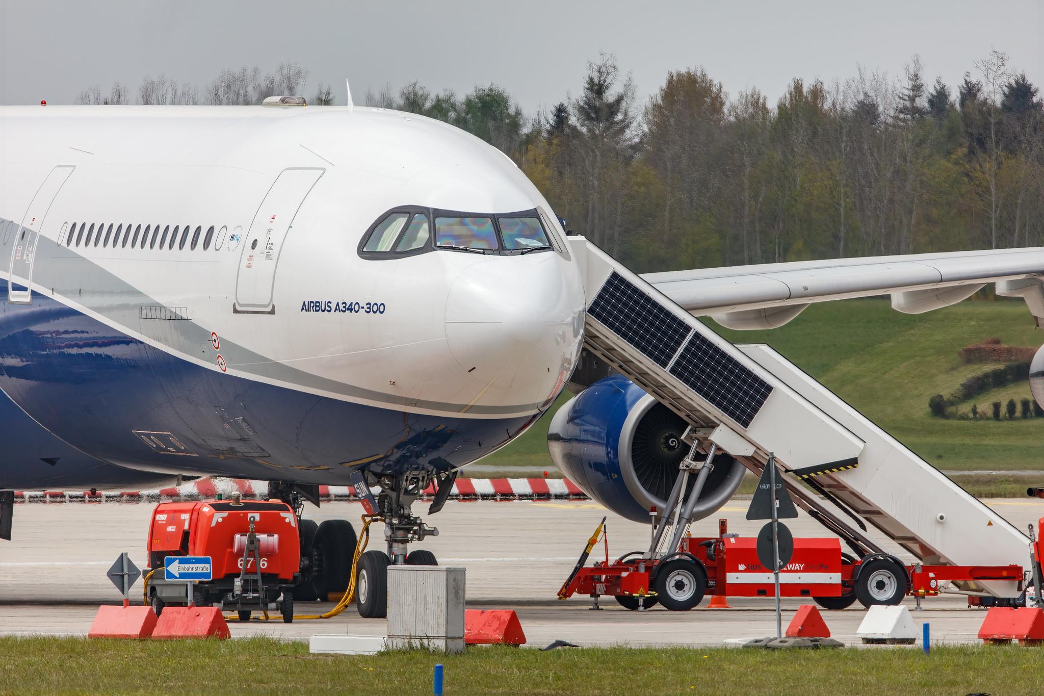 Hamburg Airport: Hi Fly (5K / HFY) | Operator: Hi Fly Malta |  Airbus A340-312 A343 | 9H-SUN | MSN 0367