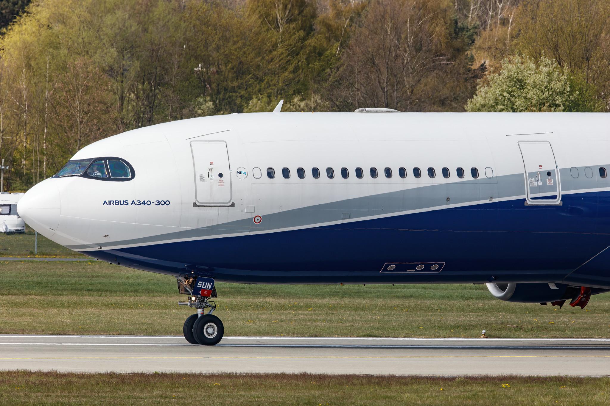 Hamburg Airport: Hi Fly (5K / HFY) | Operator: Hi Fly Malta |  Airbus A340-312 A343 | 9H-SUN | MSN 0367