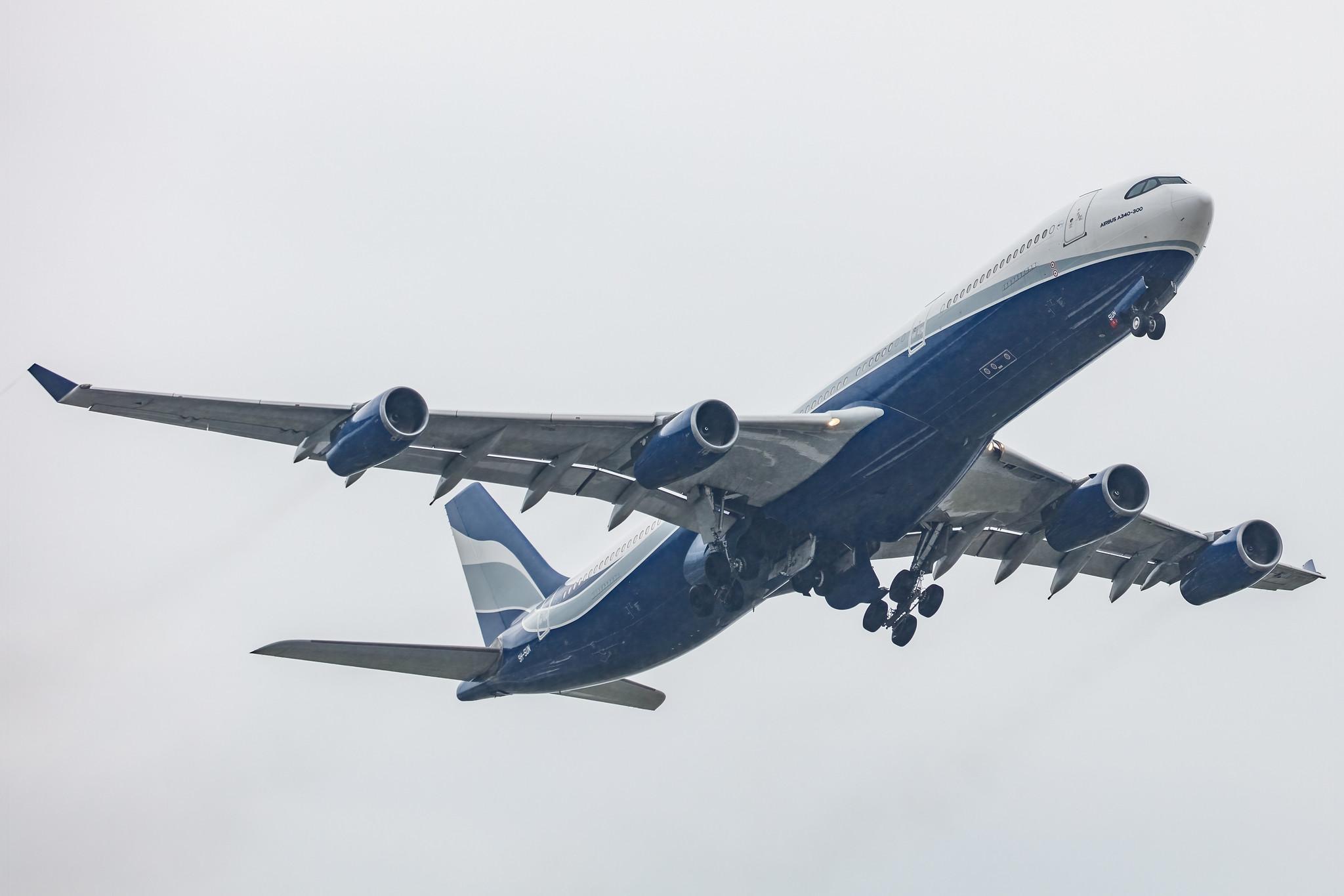 Hamburg Airport: Hi Fly (5K / HFY) | Operator: Hi Fly Malta |  Airbus A340-312 A343 | 9H-SUN | MSN 0367