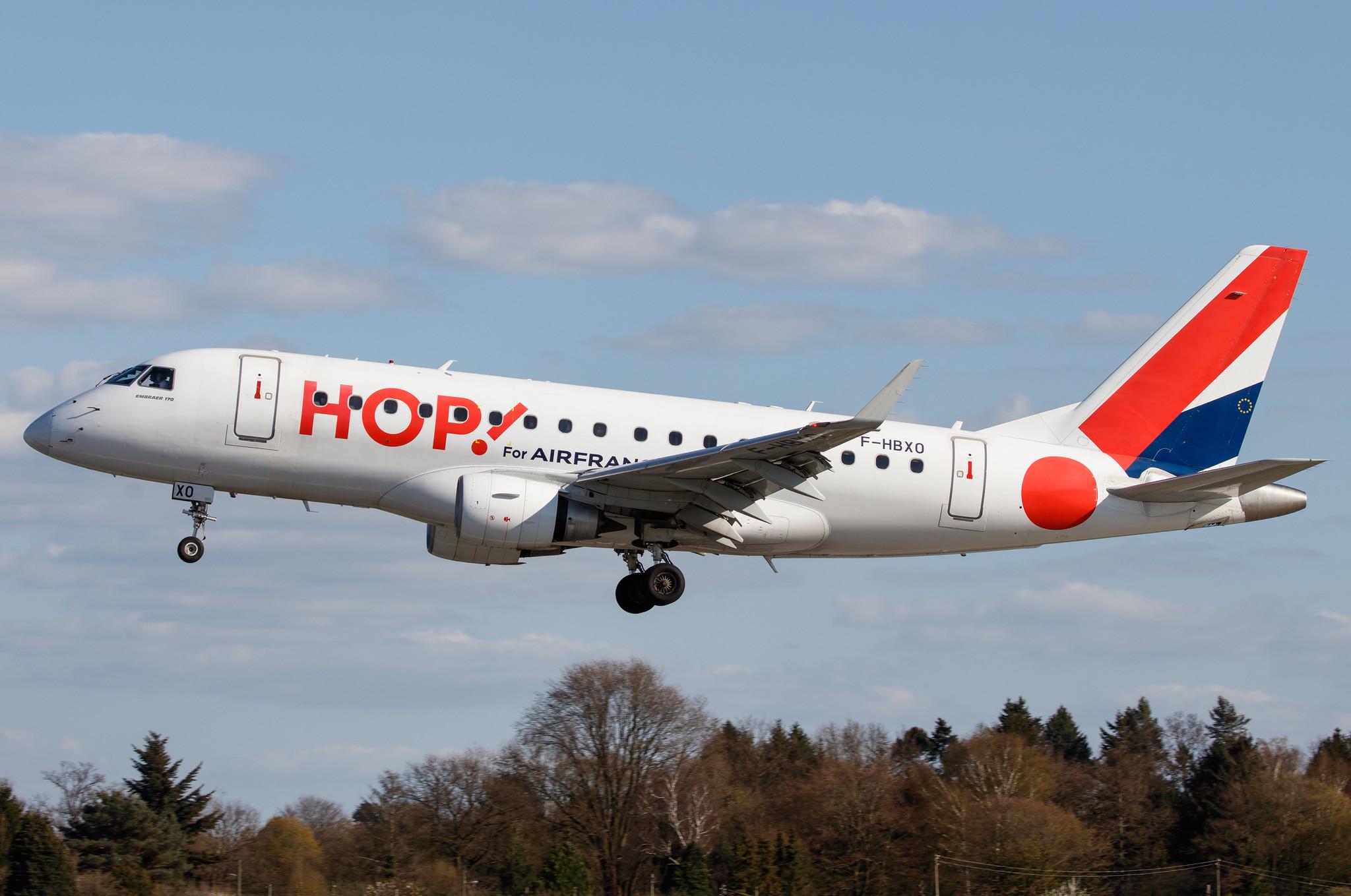 Hamburg Airport: Air France (AF / AFR) | Operator: Air France Hop |  Embraer E170LR E170 | F-HBXO | MSN 17000032