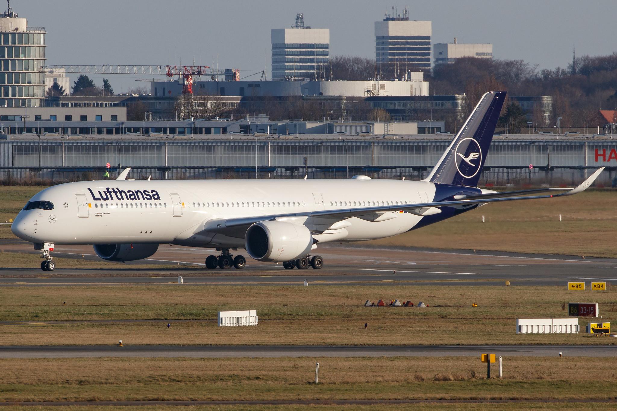 Hamburg Airport: Lufthansa (LH / DLH) |  Airbus A350-941 A359 | D-AIXQ | MSN 427