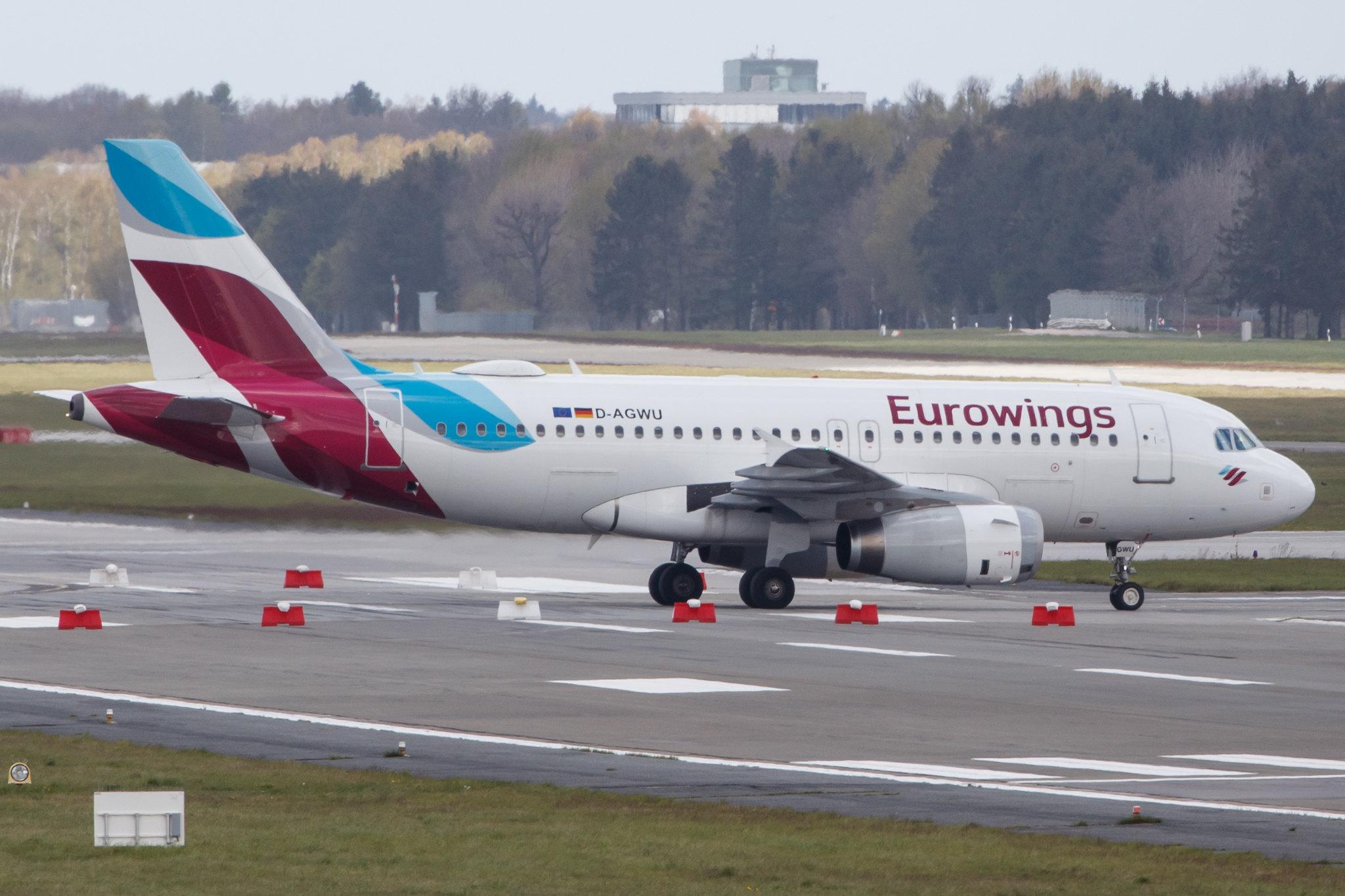Hamburg Airport: Eurowings (EW / EWG) |  Airbus A319-132 A319 | D-AGWU | MSN 5457