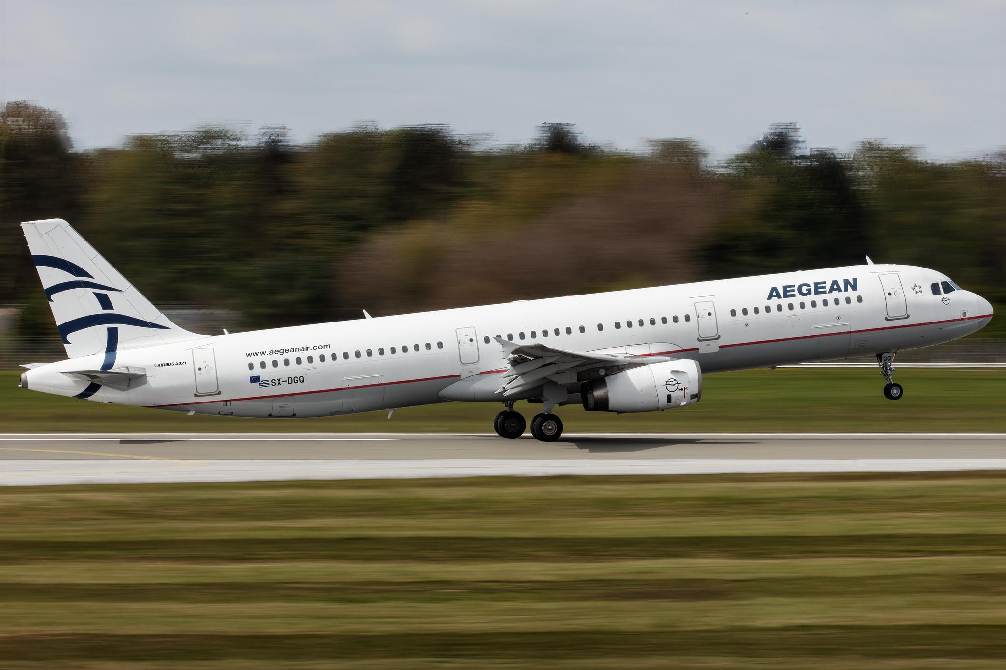 Hamburg Airport: Aegean Airlines (A3 / AEE) |  Airbus A321-231 A321 | SX-DGQ | MSN 3322