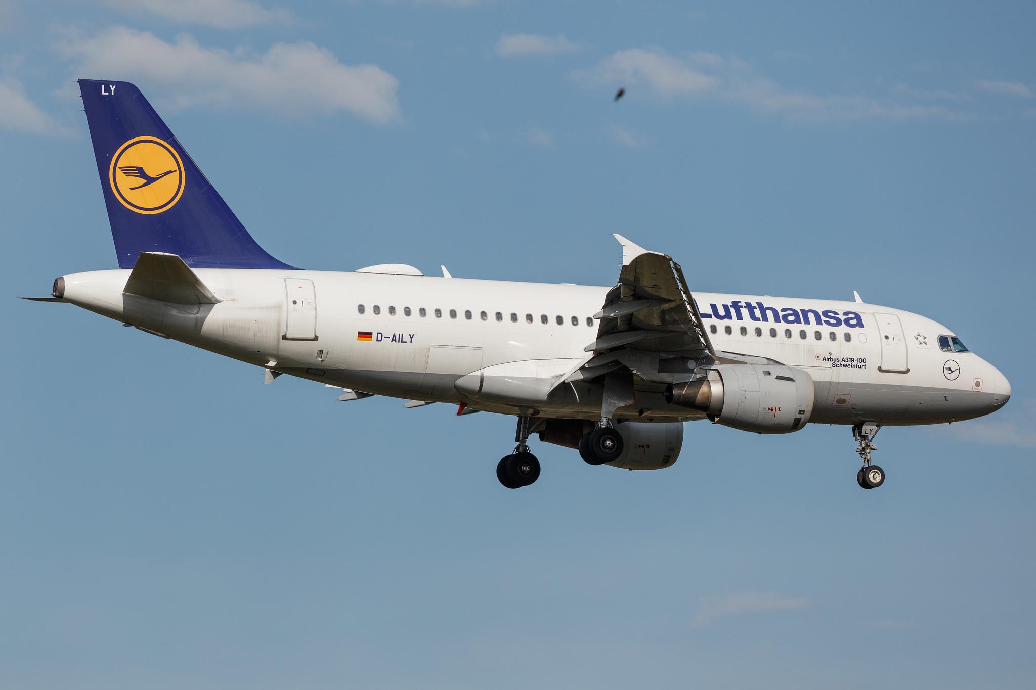Hamburg Airport: Lufthansa (LH / DLH) |  Airbus A319-114 A319 | D-AILY | MSN 0875