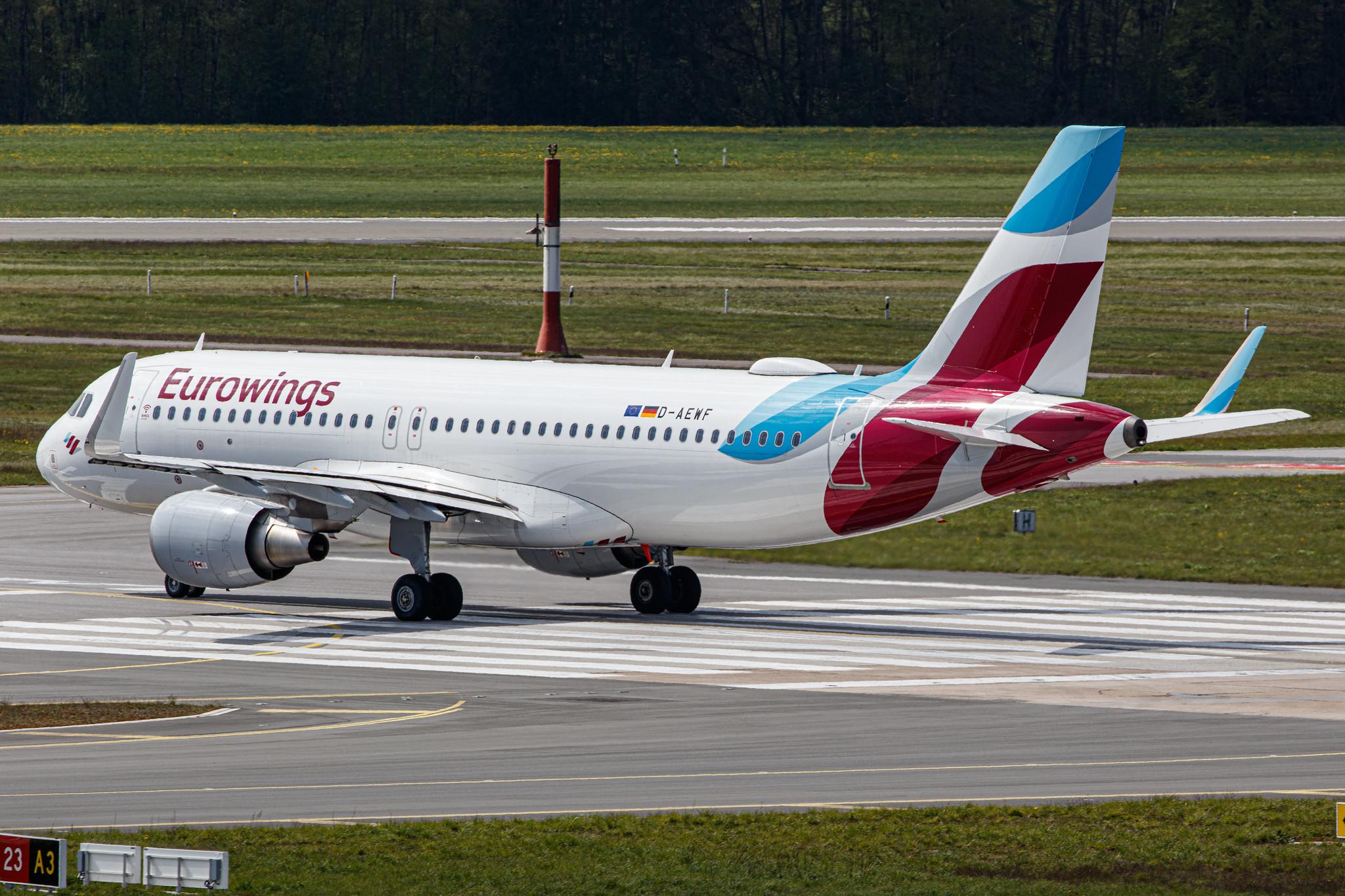 Hamburg Airport: Eurowings (EW / EWG) |  Airbus A320-214 A320 | D-AEWF | MSN 7087