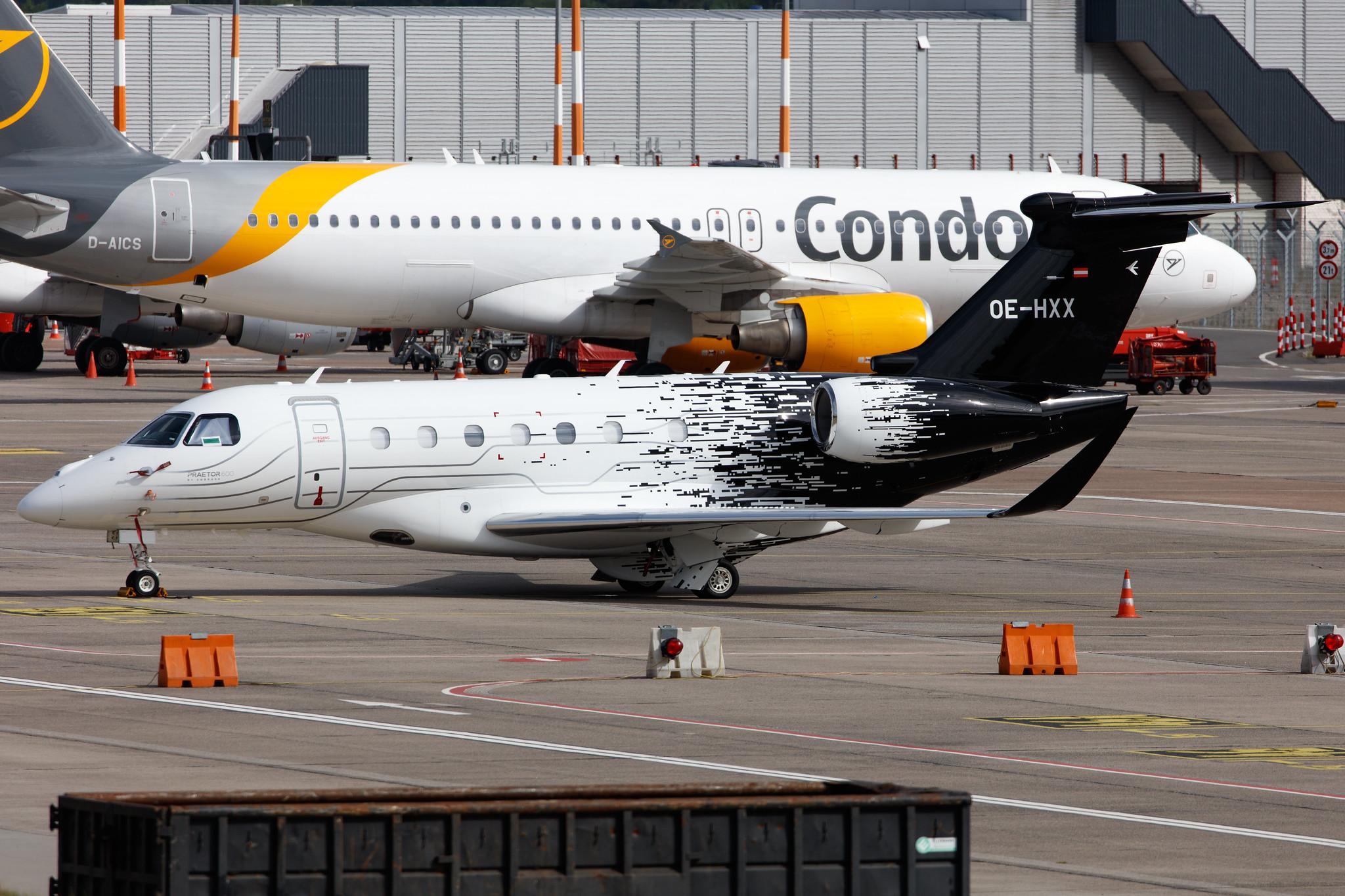 Hamburg Airport: Avcon Jet (/ AOJ) |  Embraer Praetor 600 E550 | OE-HXX | MSN 55020115
