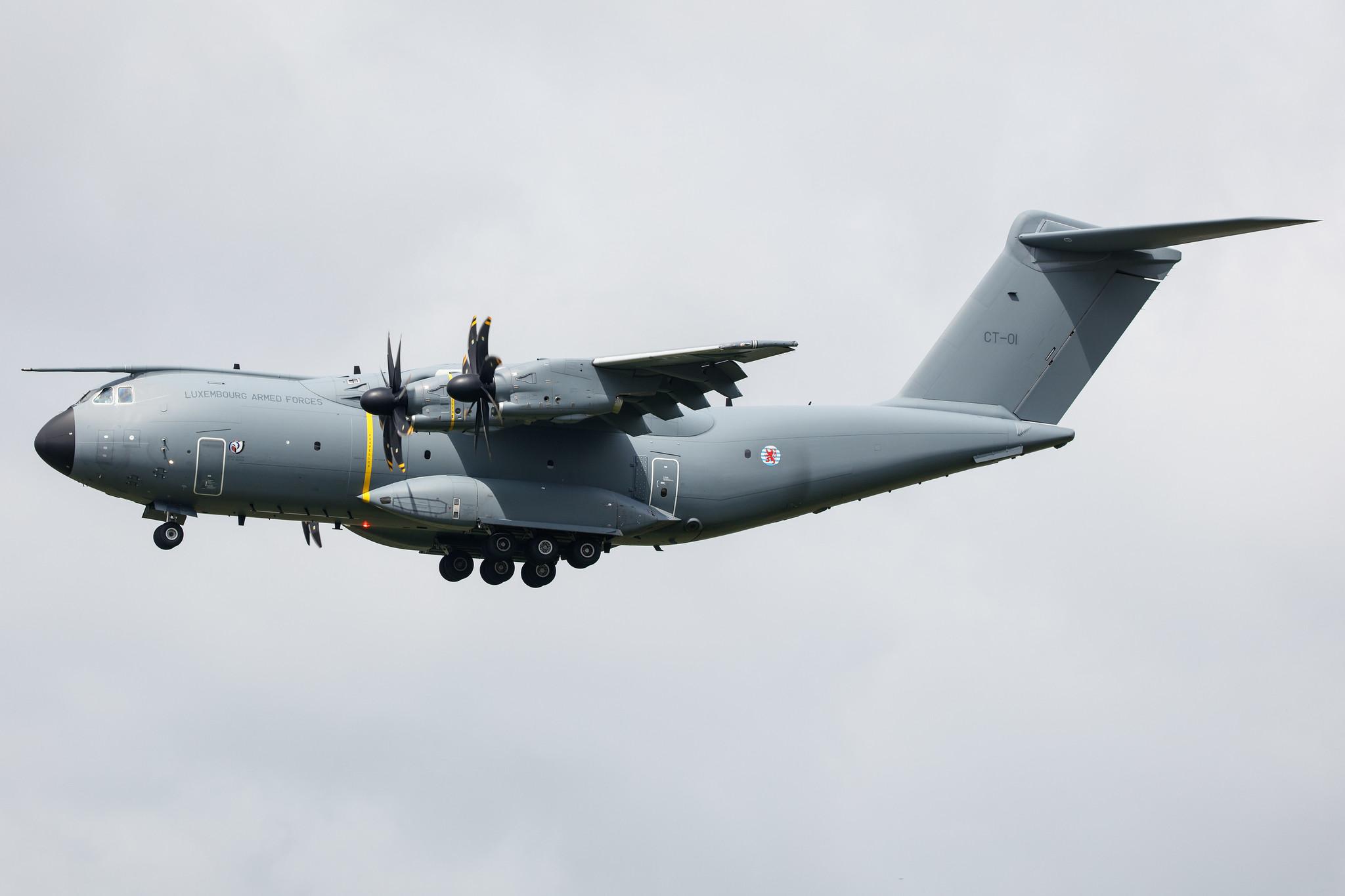 Hamburg Airport: Luxembourg Armed Forces |  Airbus A400M-180 A400 | CT-01 | MSN 104