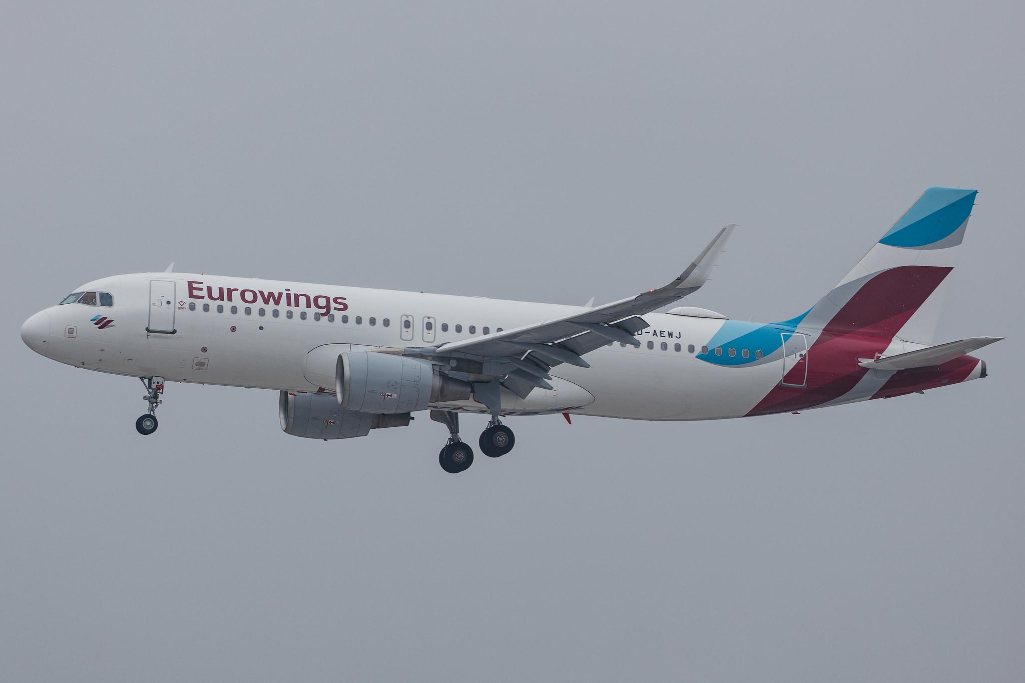 Hamburg Airport: Eurowings (EW / EWG) |  Airbus A320-214 A320 | D-AEWJ | MSN 7216