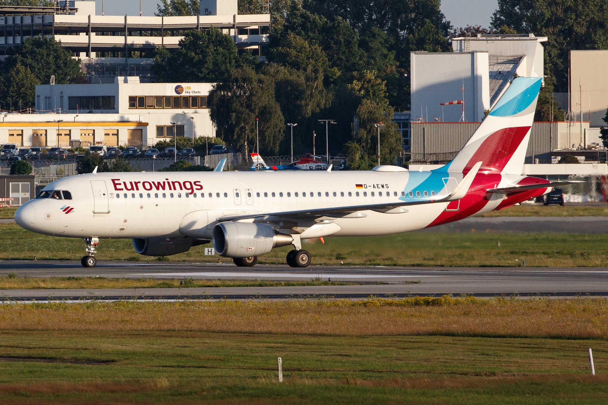 Hamburg Airport: Eurowings (EW / EWG) |  Airbus A320-214 A320 | D-AEWS | MSN 7439