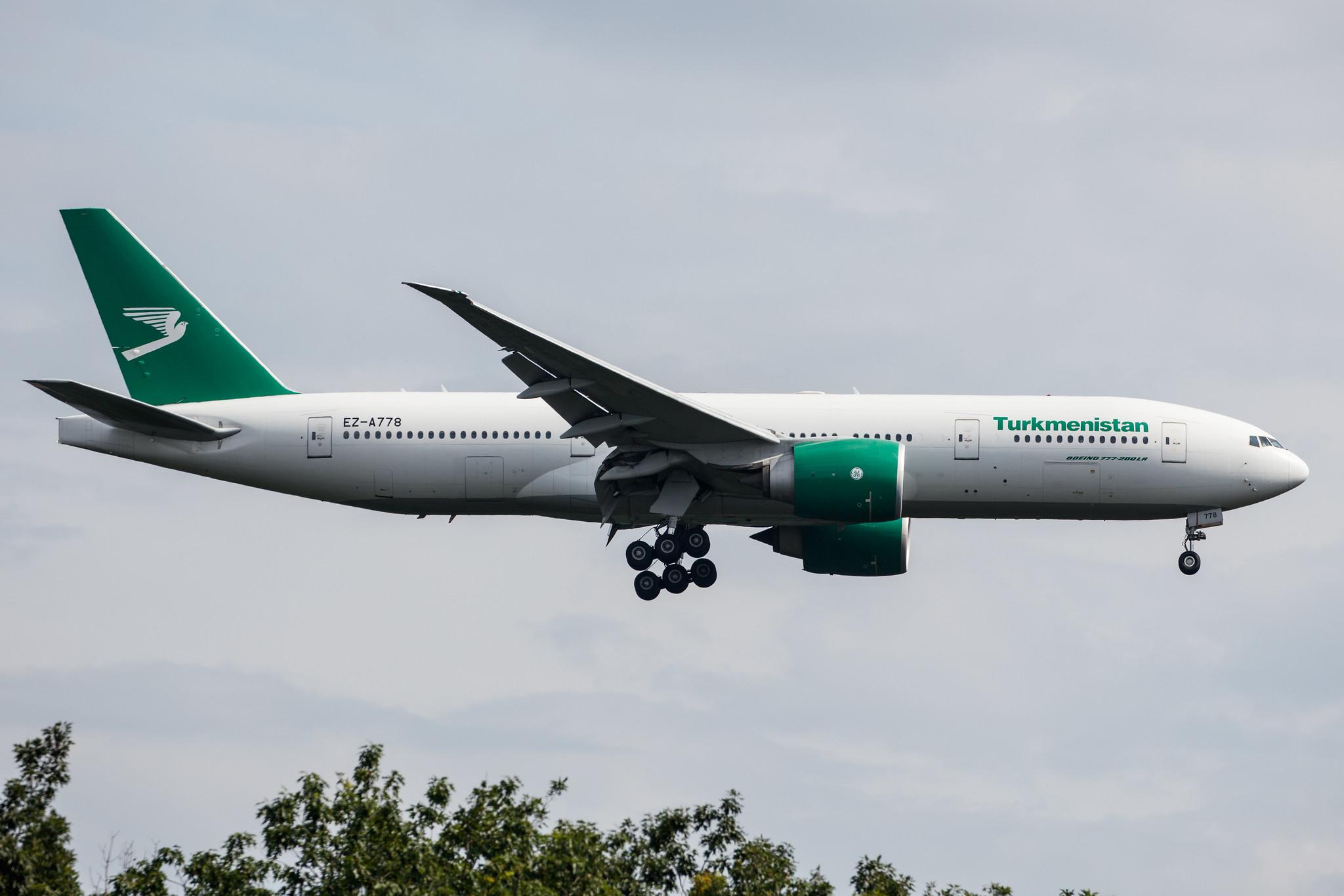 Frankfurt Airport: Turkmenistan Airlines (T5 / TUA) |  Boeing 777-22K(LR) B77L | EZ-A778 | MSN 42296