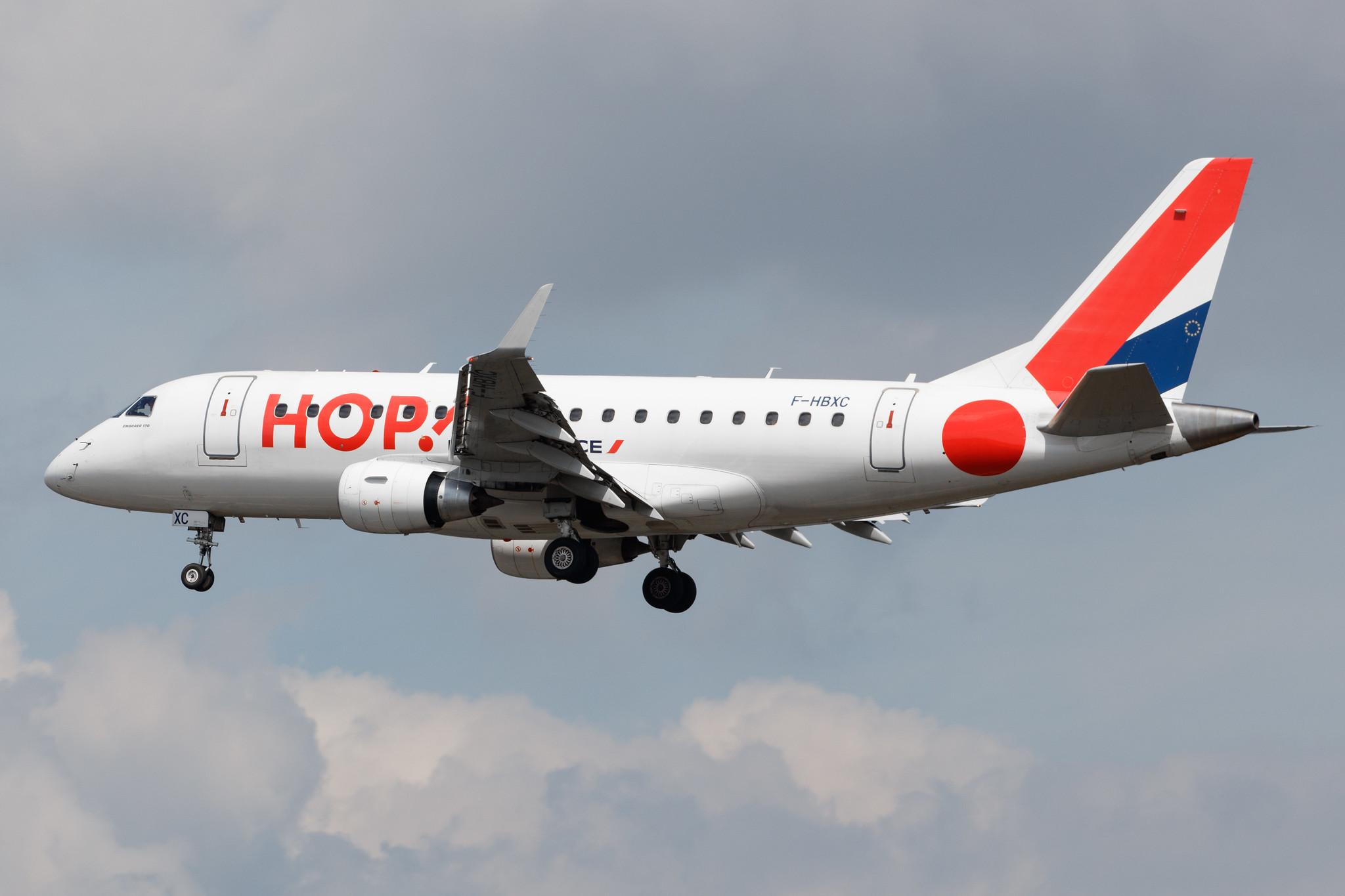 Frankfurt Airport: Air France (AF / AFR) | Operator: Air France Hop |  Embraer E170STD E170 | F-HBXC | MSN 17000263