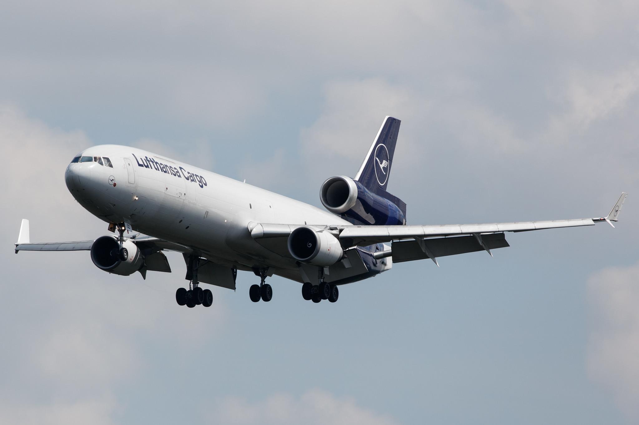 Frankfurt Airport: Lufthansa Cargo (/ GEC) |  McDonnell Douglas MD-11F MD11 | D-ALCC | MSN 48783