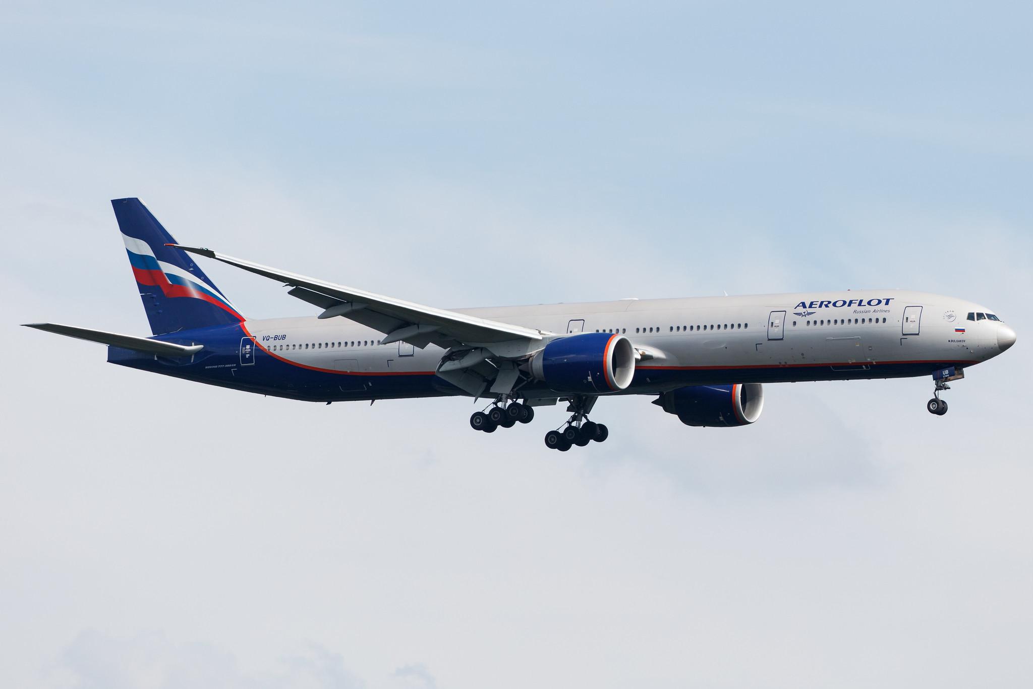 Frankfurt Airport: Aeroflot (SU / AFL) |  Boeing 777-3M0(ER) B77W | VQ-BUB | MSN 41690