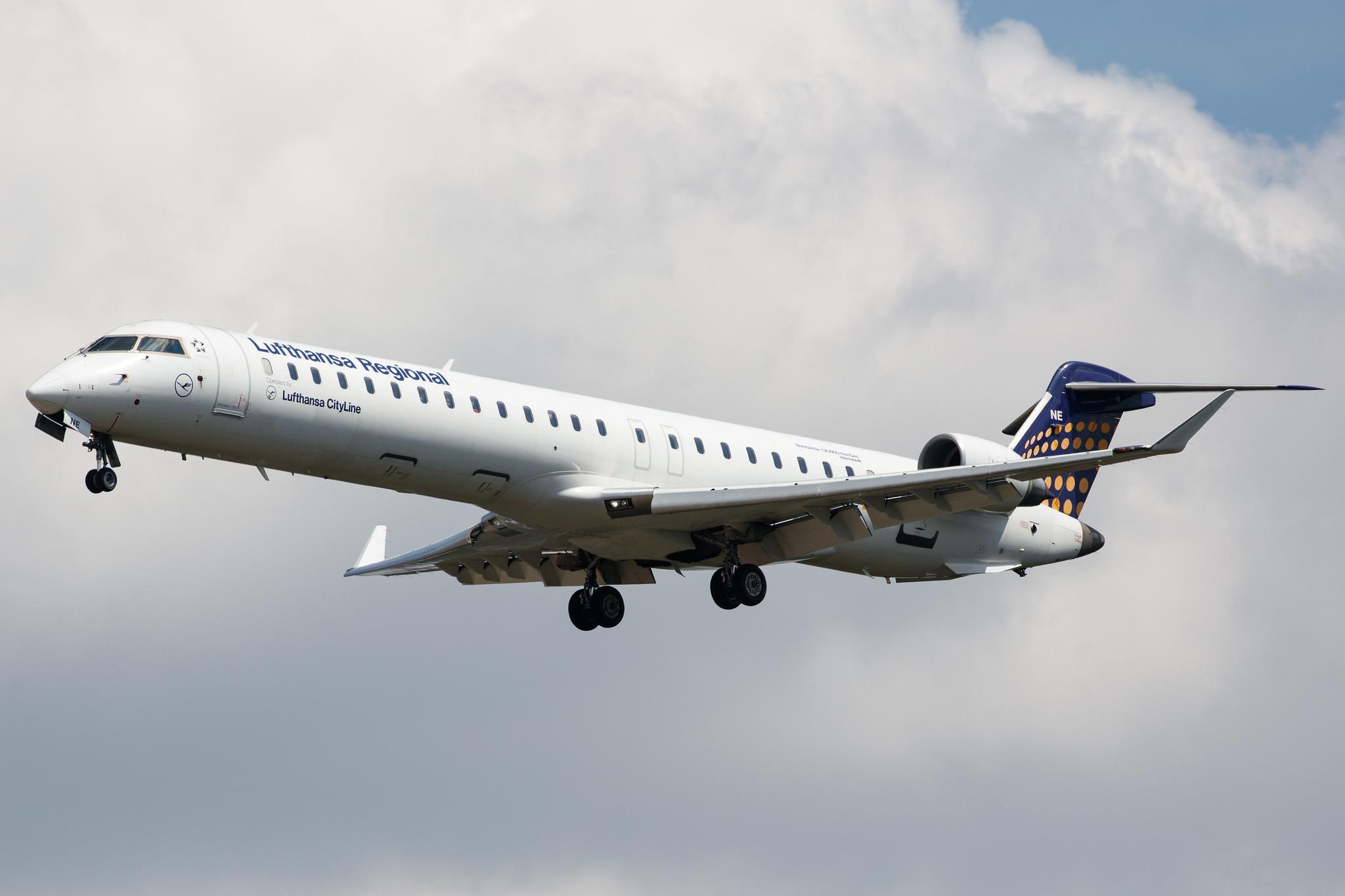 Frankfurt Airport: Lufthansa (LH / DLH) | Operator: Lufthansa CityLine |  Mitsubishi CRJ-900LR CRJ9 | D-ACNE | MSN 15241
