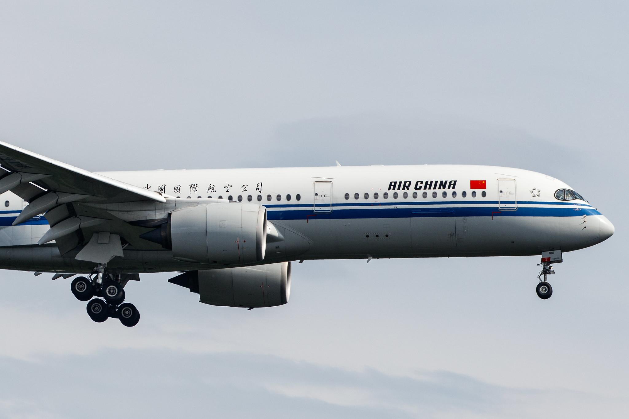 Frankfurt Airport: Air China (CA / CCA) |  Airbus A350-941 A359 | B-1081 | MSN 240