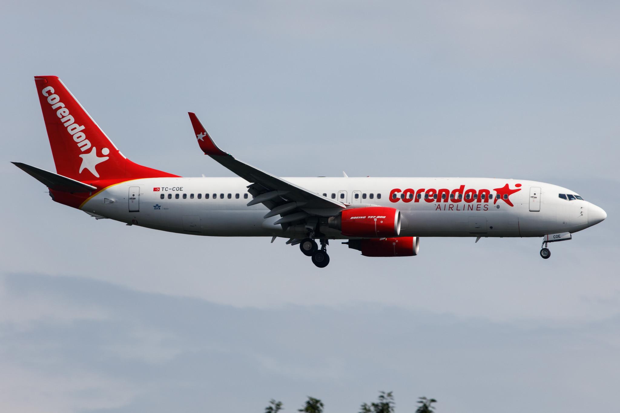 Frankfurt Airport: Corendon Airlines (XC / CAI) |  Boeing 737-86J B738 | TC-COE | MSN 36881