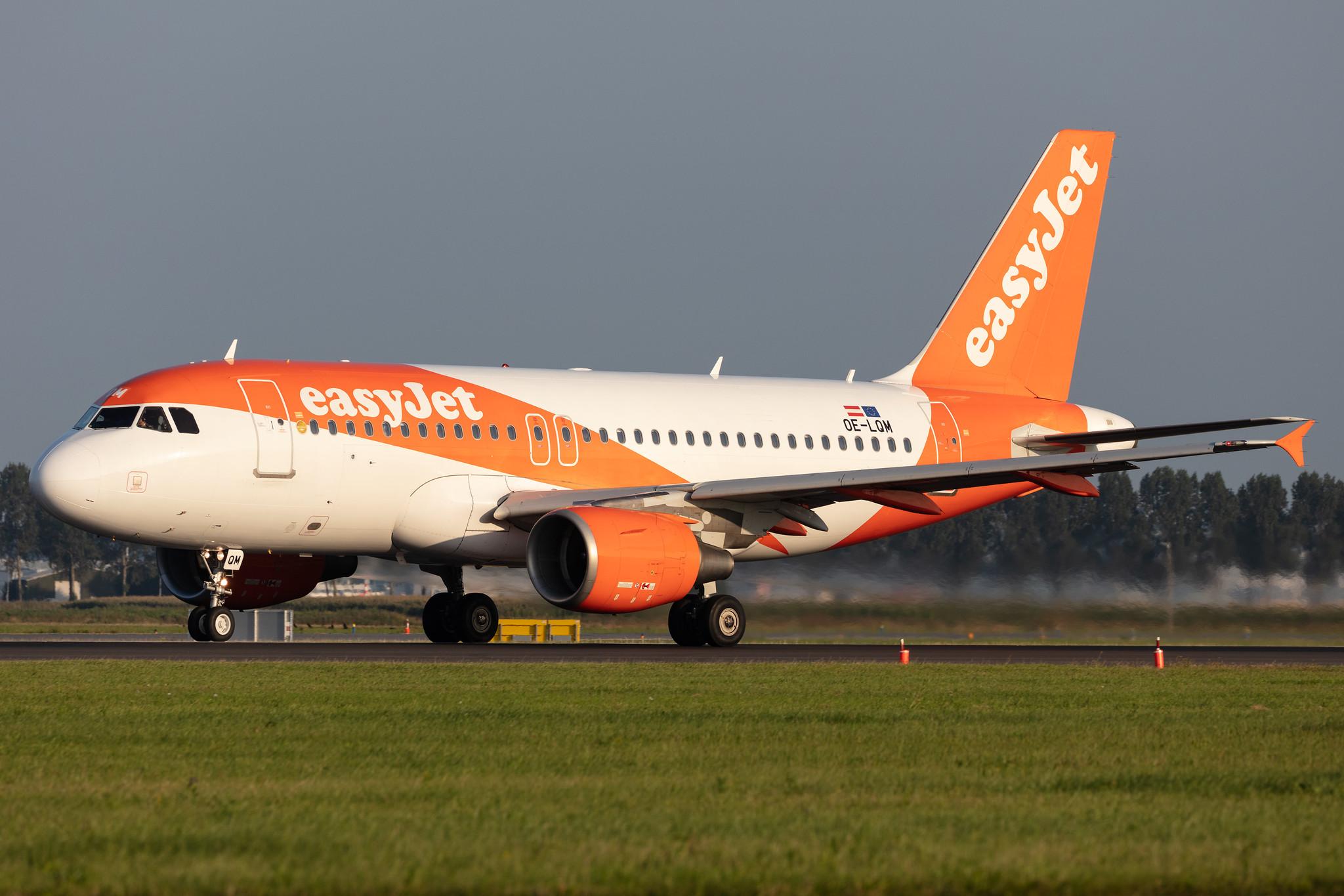 Amsterdam Schiphol: easyJet (U2 / EZY) | Operator: easyJet Europe |  Airbus A319-111 A319 | OE-LQM | MSN 3824