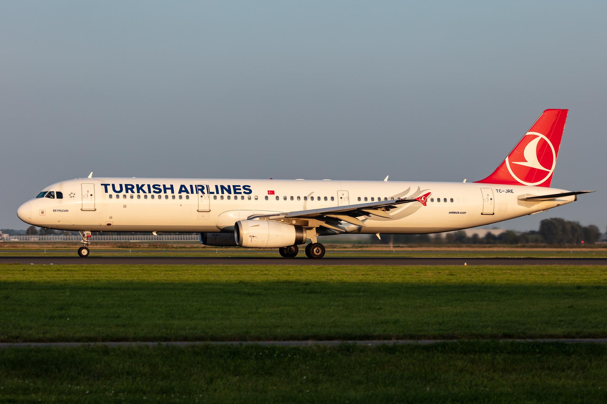 Amsterdam Schiphol: Turkish Airlines (TK / THY) |  Airbus A321-231 A321 | TC-JRE | MSN 3126