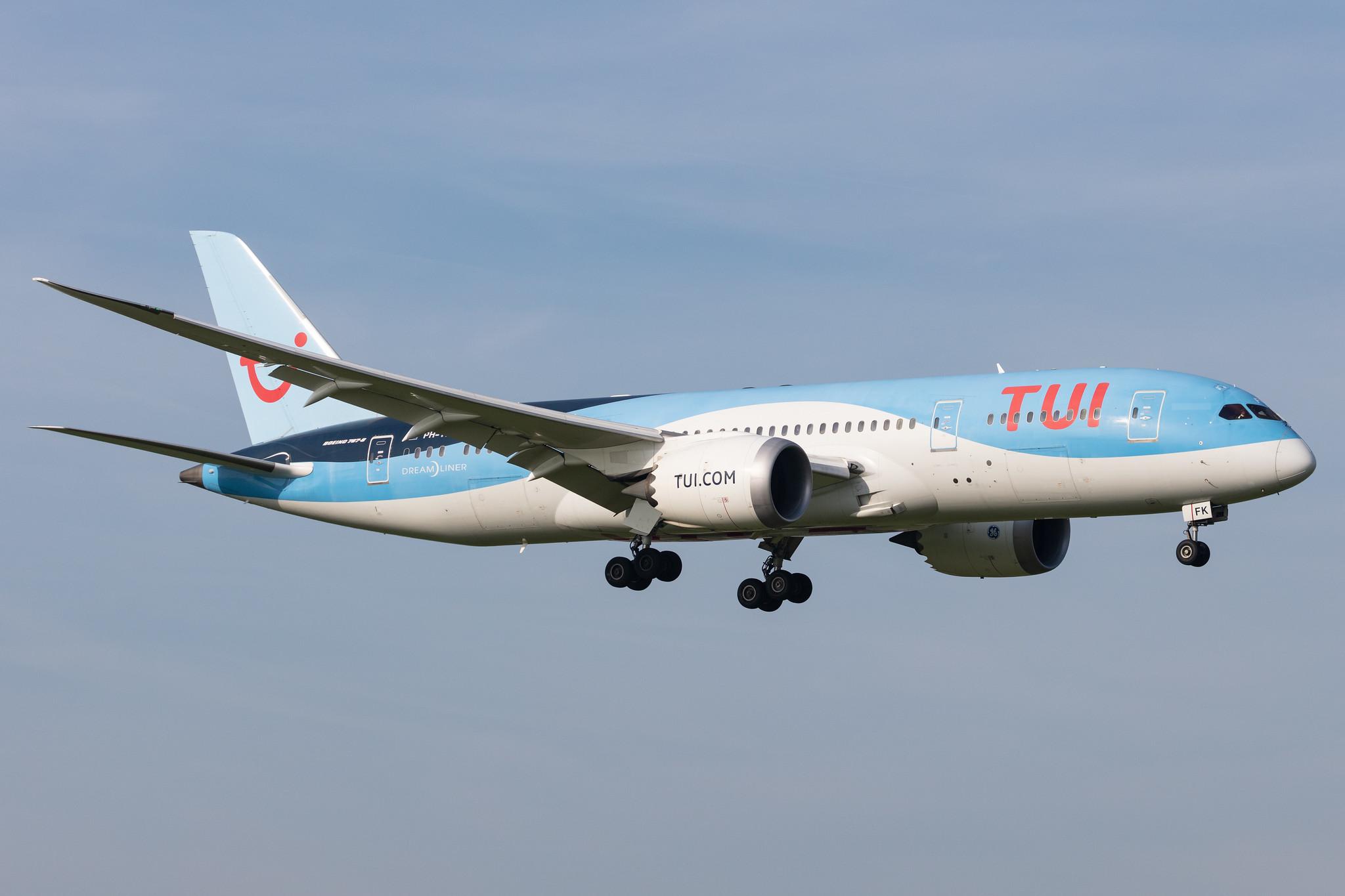 Amsterdam Schiphol: TUI (X3 / TUI) | Operator: TUI fly Netherlands |  Boeing 787-8 Dreamliner B788 | PH-TFK | MSN 36427