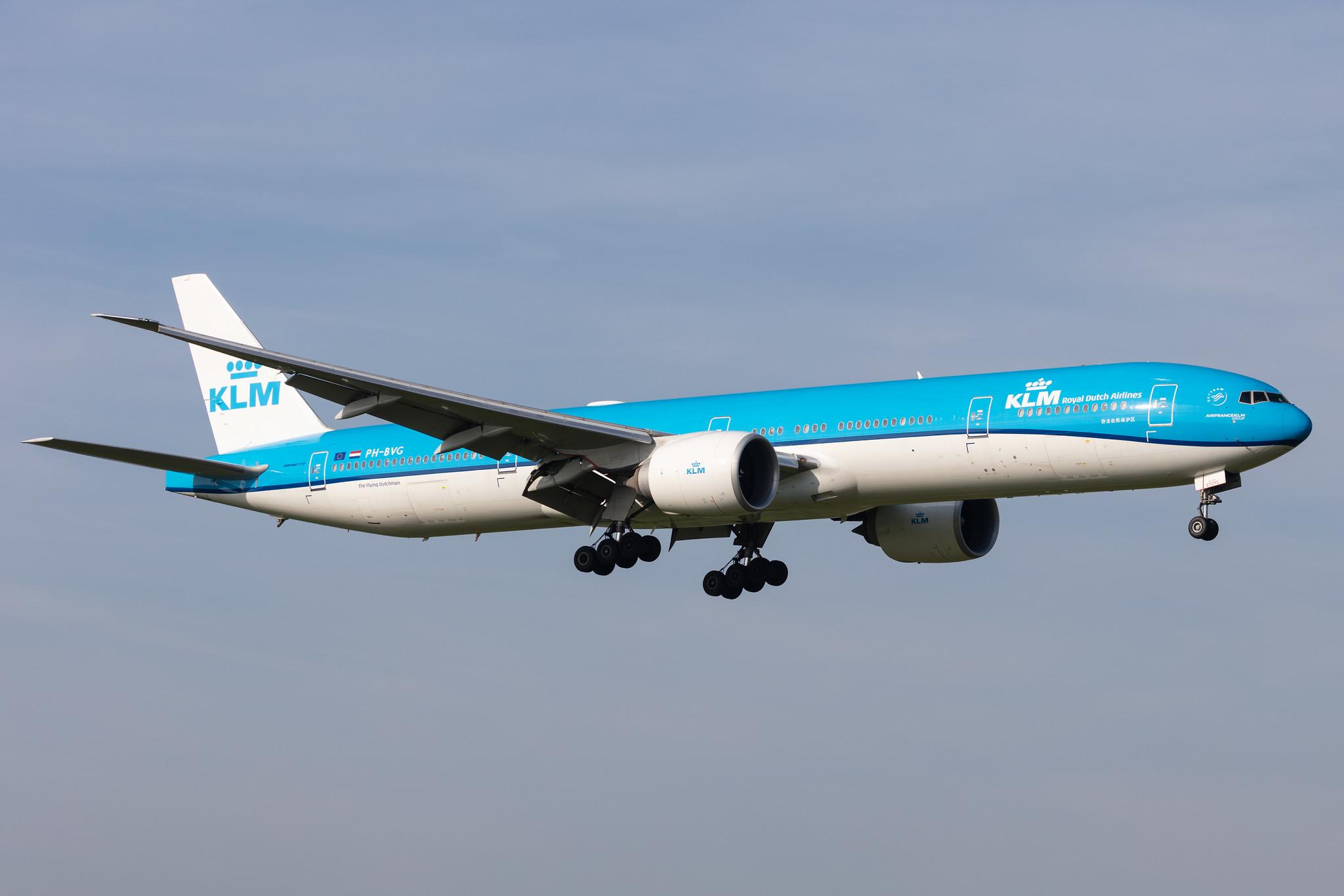 Amsterdam Schiphol: KLM (KL / KLM) |  Boeing 777-306(ER) B77W | PH-BVG | MSN 38867