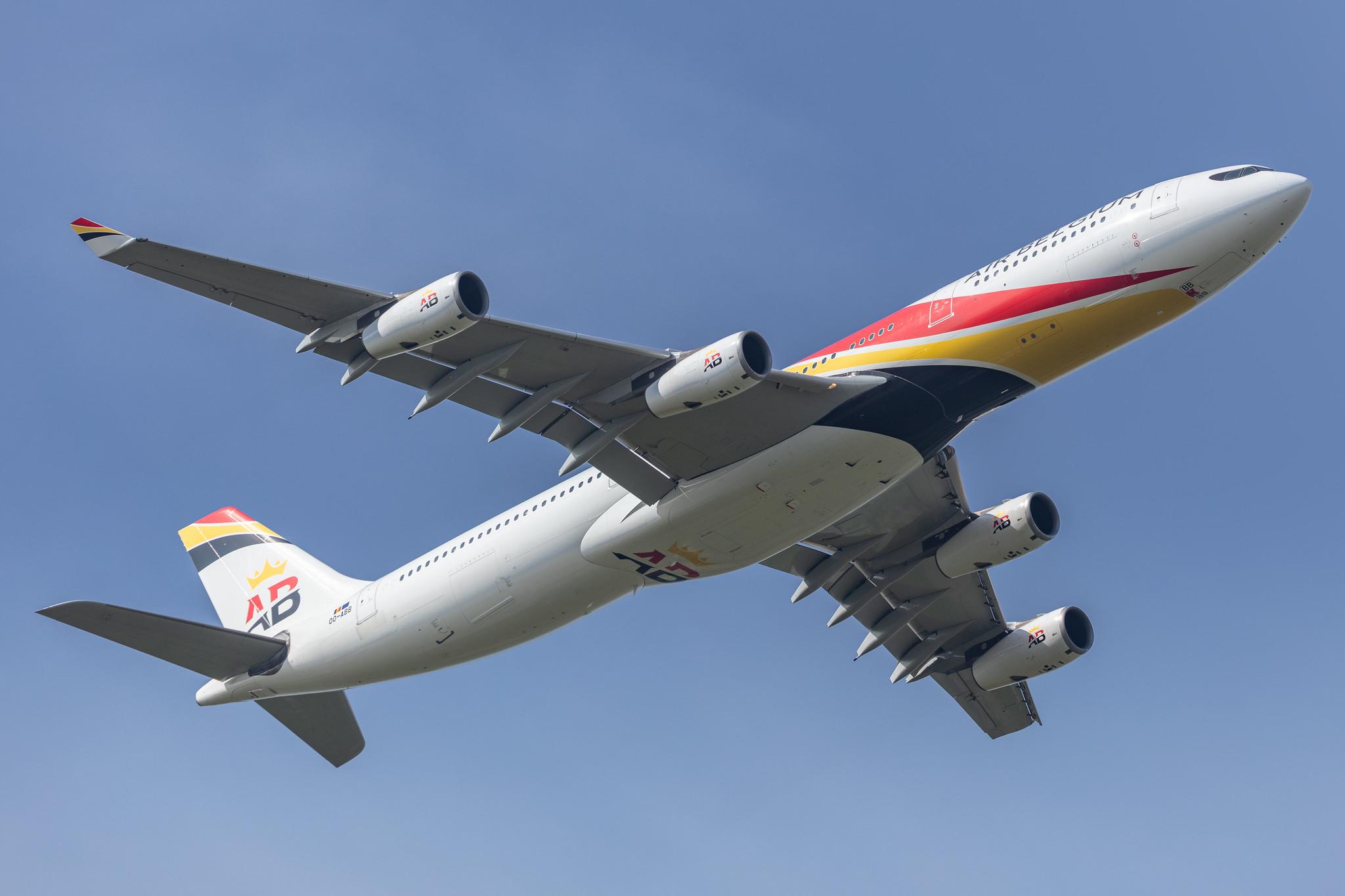 Amsterdam Schiphol: Air Belgium (KF / ABB) |  Airbus A340-313 A343 | OO-ABB | MSN 0844