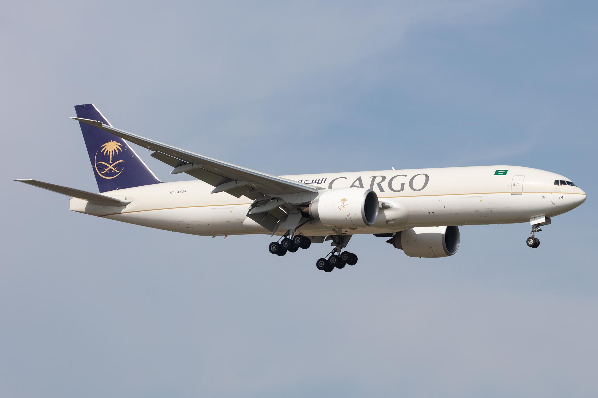 Amsterdam Schiphol: Saudia Cargo (SV / SVA) | Operator: Saudia |  Boeing 777-FFG B77L | HZ-AK74 | MSN 60340