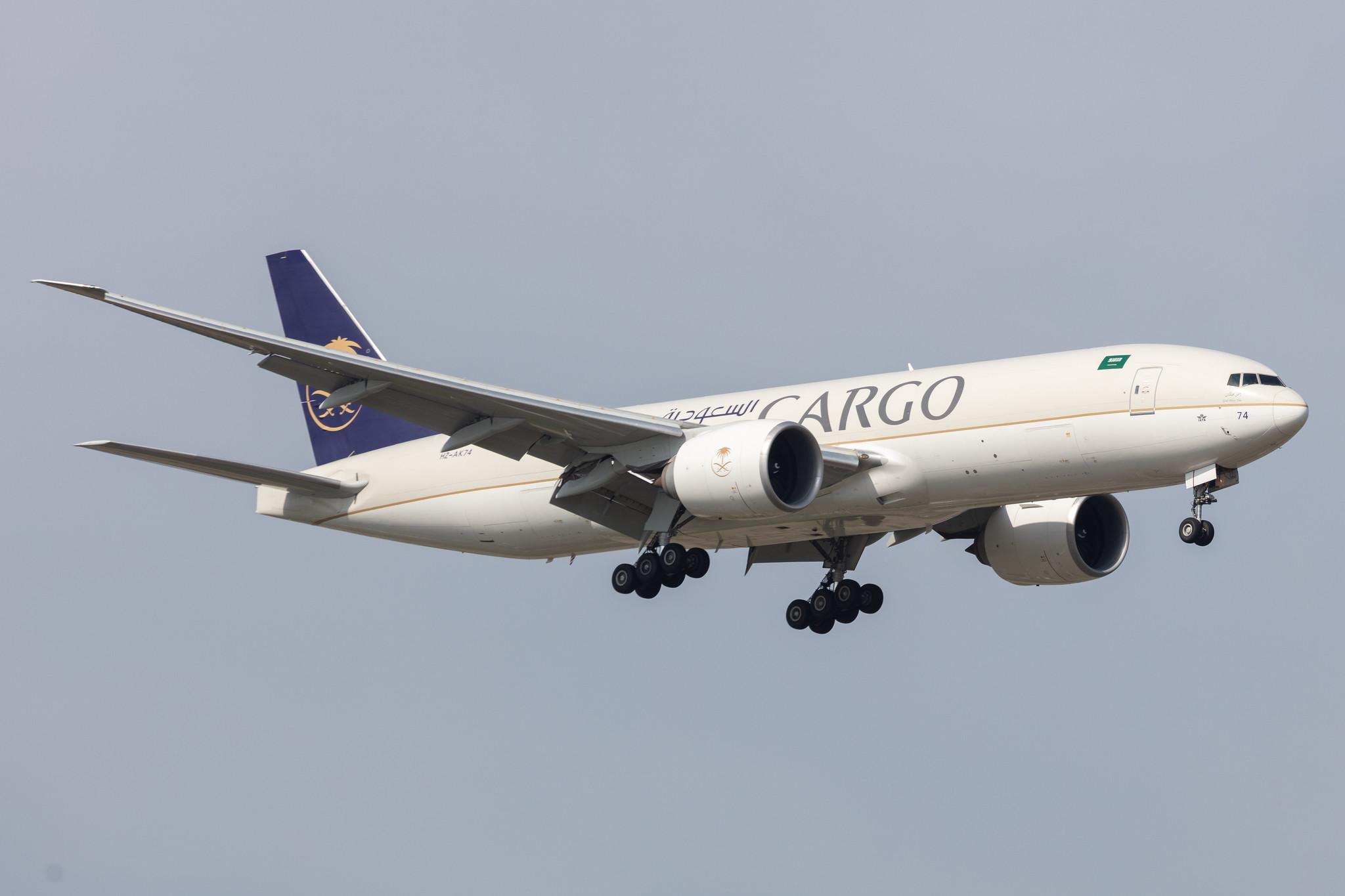 Amsterdam Schiphol: Saudia Cargo (SV / SVA) | Operator: Saudia |  Boeing 777-FFG B77L | HZ-AK74 | MSN 60340