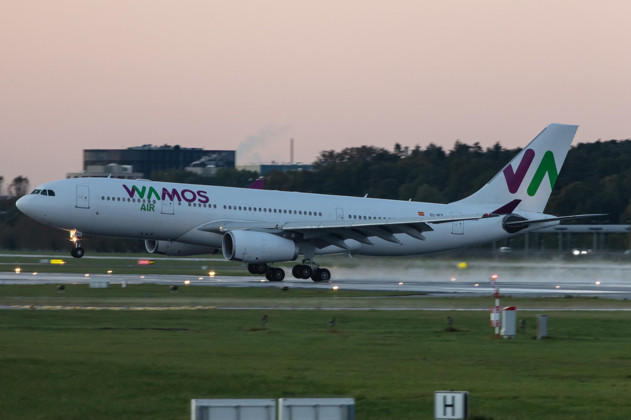 Hamburg Airport: Wamos Air (EB / PLM) |  Airbus A330-243 A332 | EC-NCK | MSN 0840