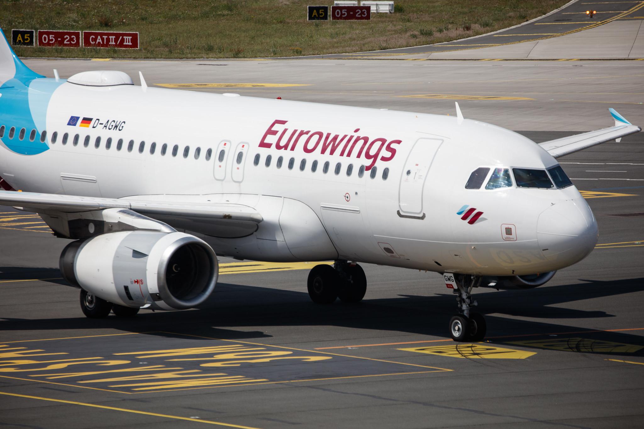 Hamburg Airport: Eurowings (EW / EWG) |  Airbus A319-132 A319 | D-AGWG | MSN 3193