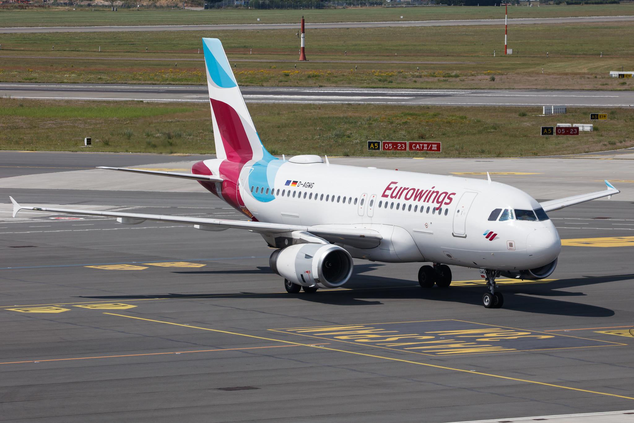 Hamburg Airport: Eurowings (EW / EWG) |  Airbus A319-132 A319 | D-AGWG | MSN 3193