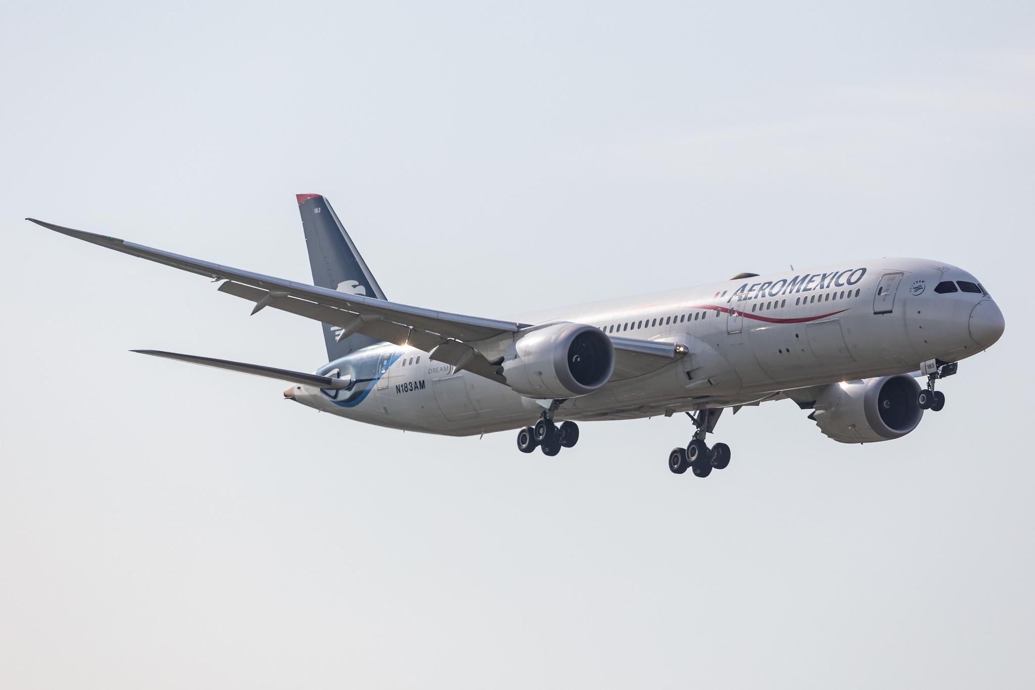 Amsterdam Schiphol: Aeromexico (AM / AMX) |  Boeing 787-9 Dreamliner B789 | N183AM | MSN 60285