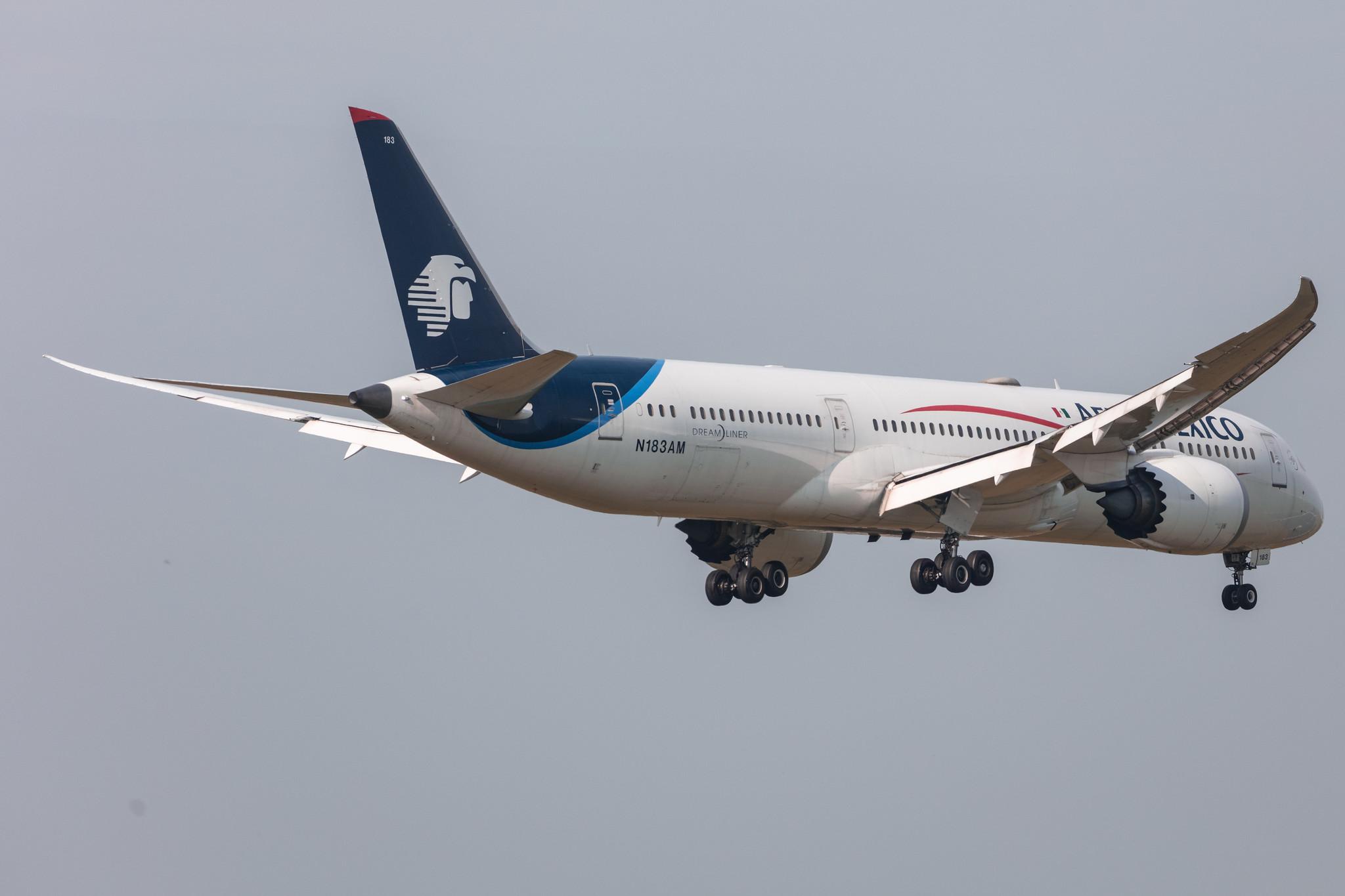 Amsterdam Schiphol: Aeromexico (AM / AMX) |  Boeing 787-9 Dreamliner B789 | N183AM | MSN 60285